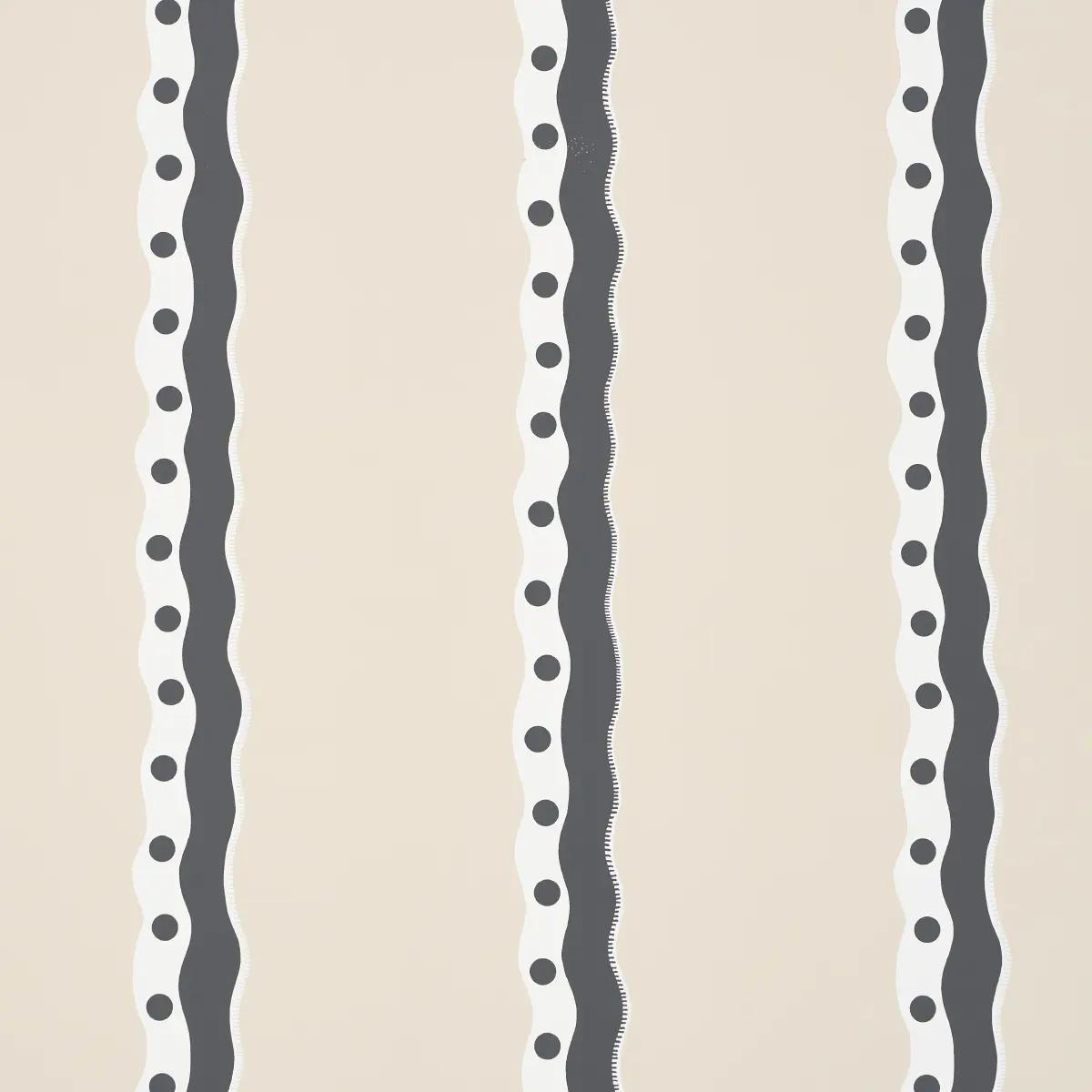 Rousseau Stripe in Noir & Cream