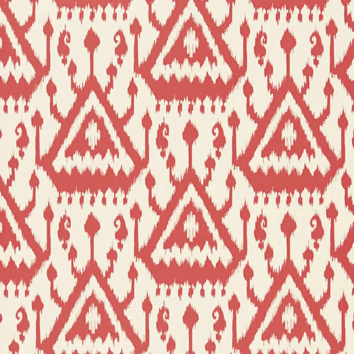 Vientiane Ikat in coral