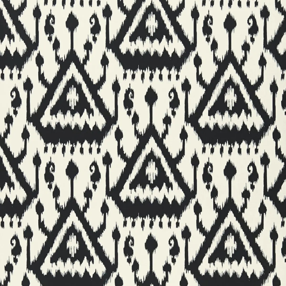 Vientiane Ikat in ebony