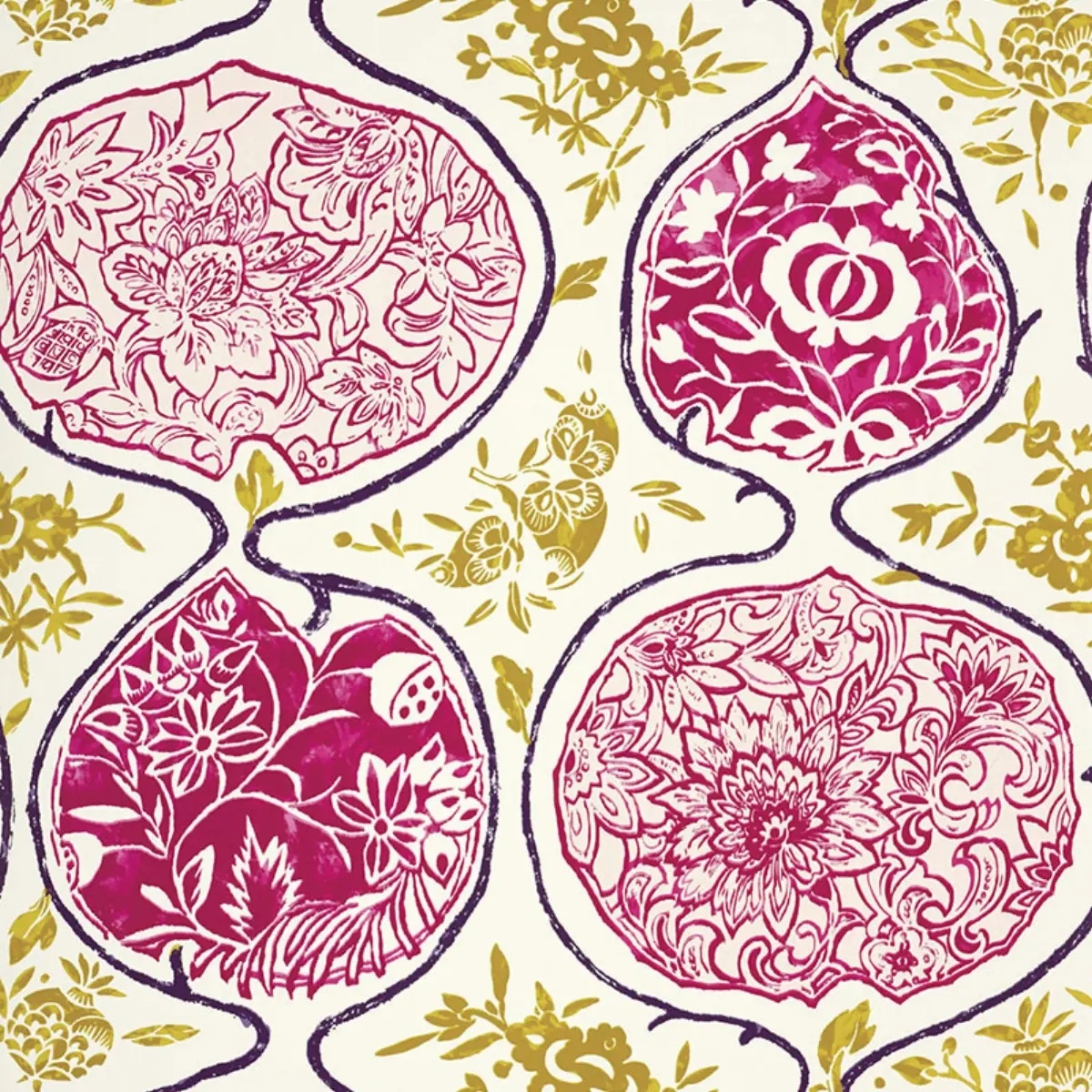 Katsugi in fuchsia & chartreuse