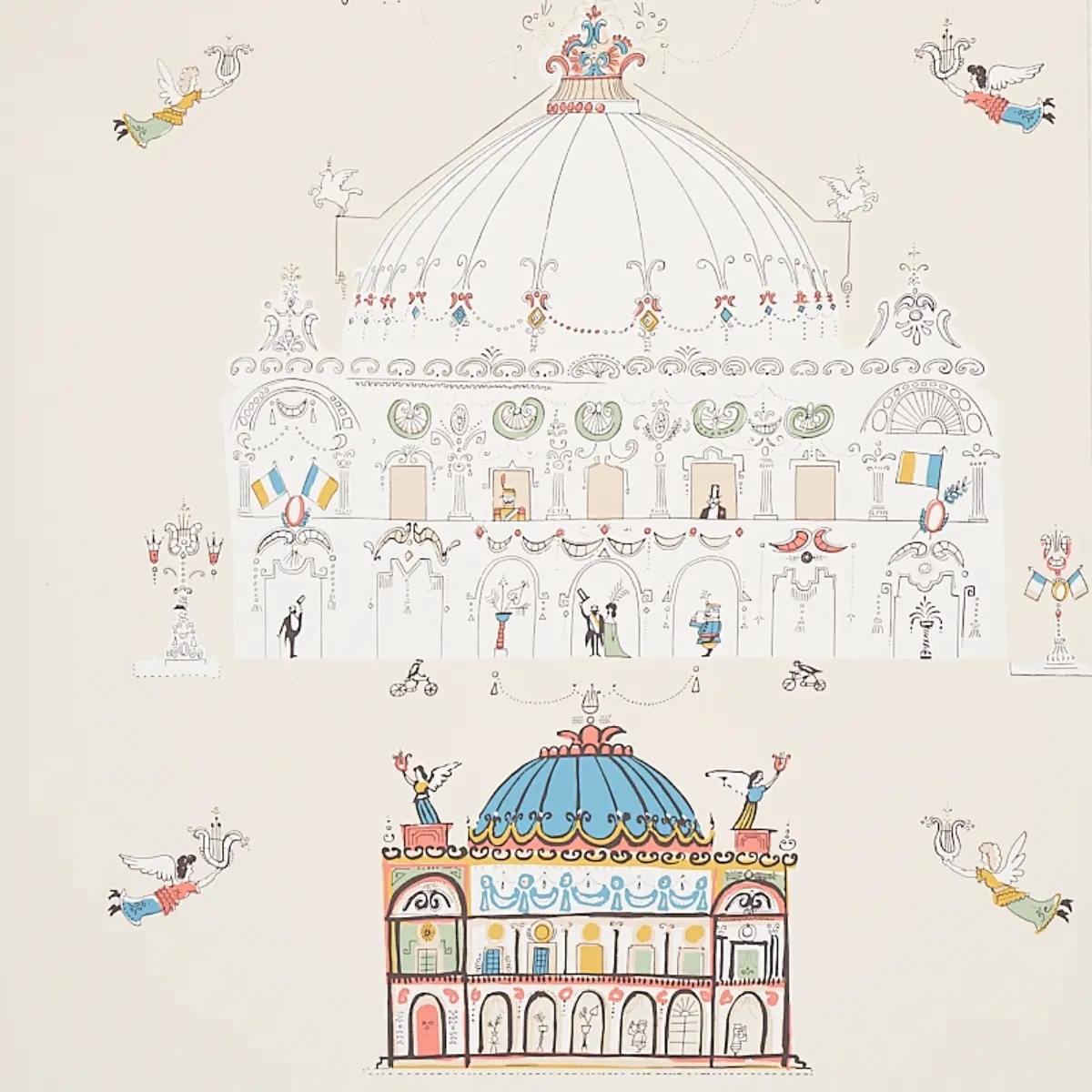 Whimsical Wallpapers by Schumacher 5012481
