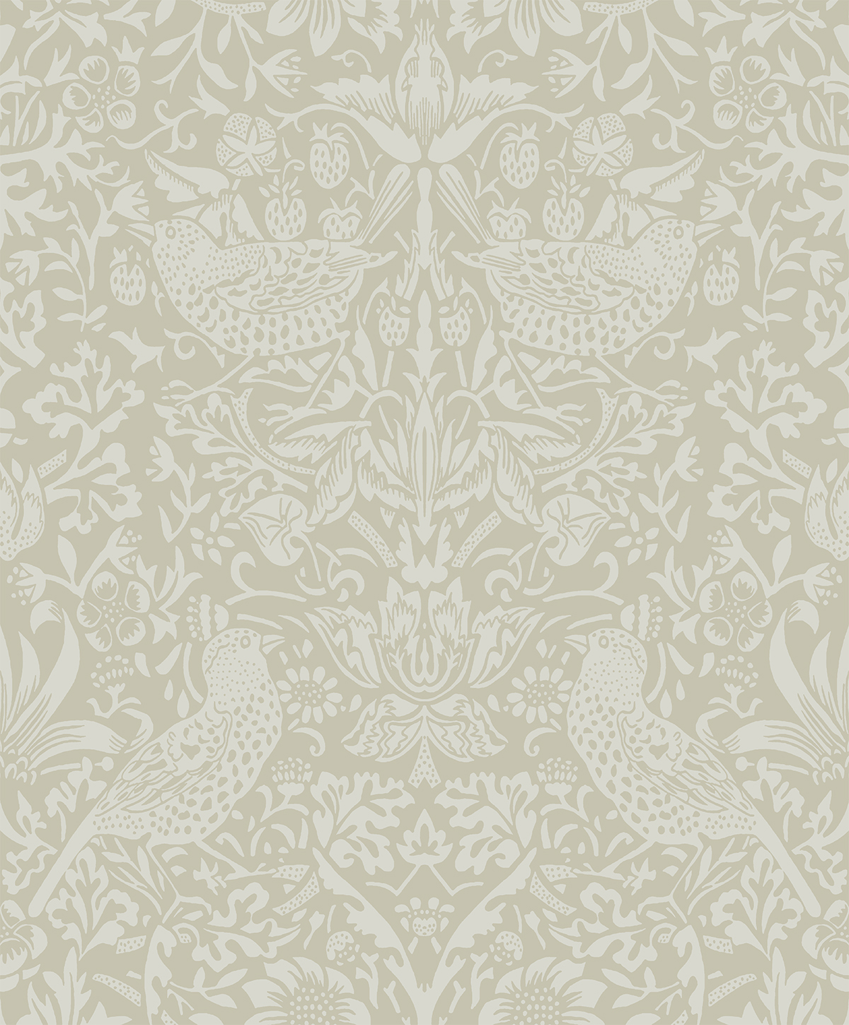 Tonal Bird Garden Prepasted