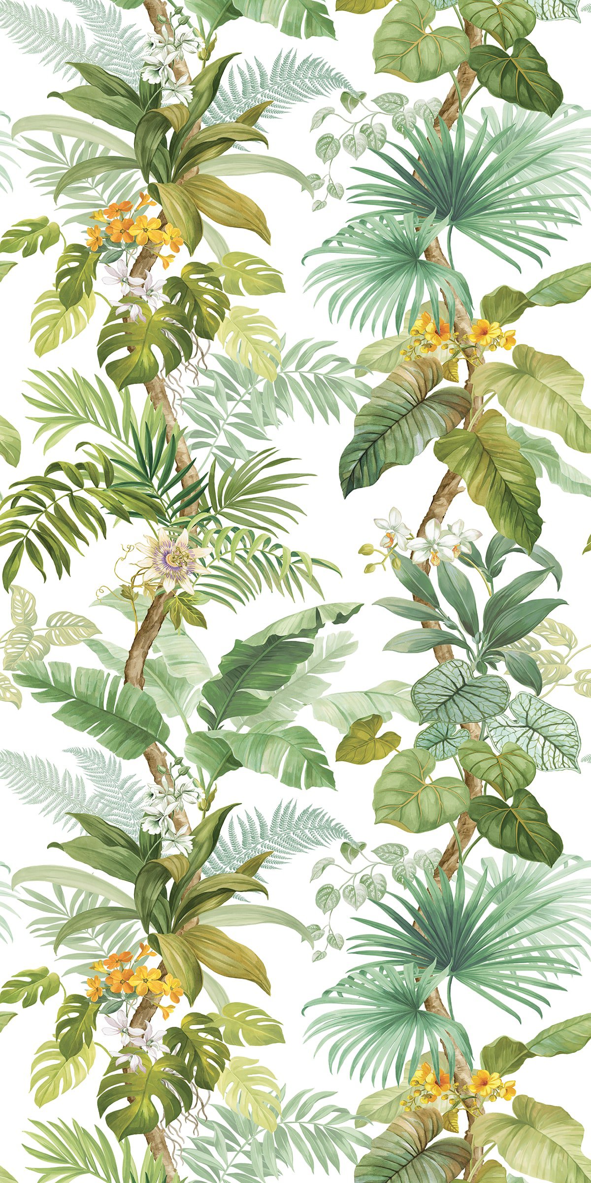 Tropical Leaf Trail Mural