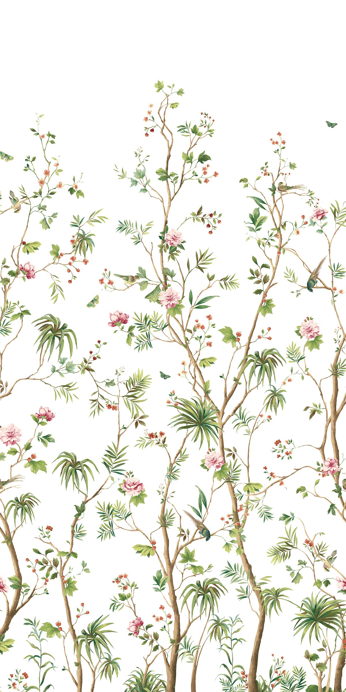 Blooming Chinoiserie Mural