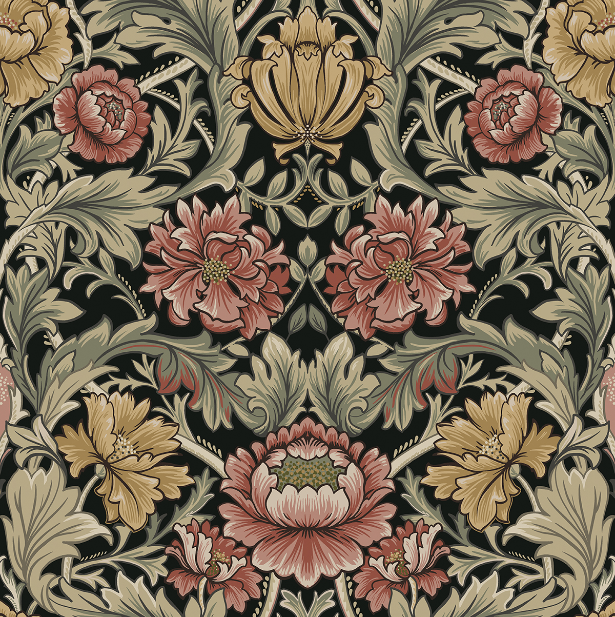 Acanthus Floral Cameo
