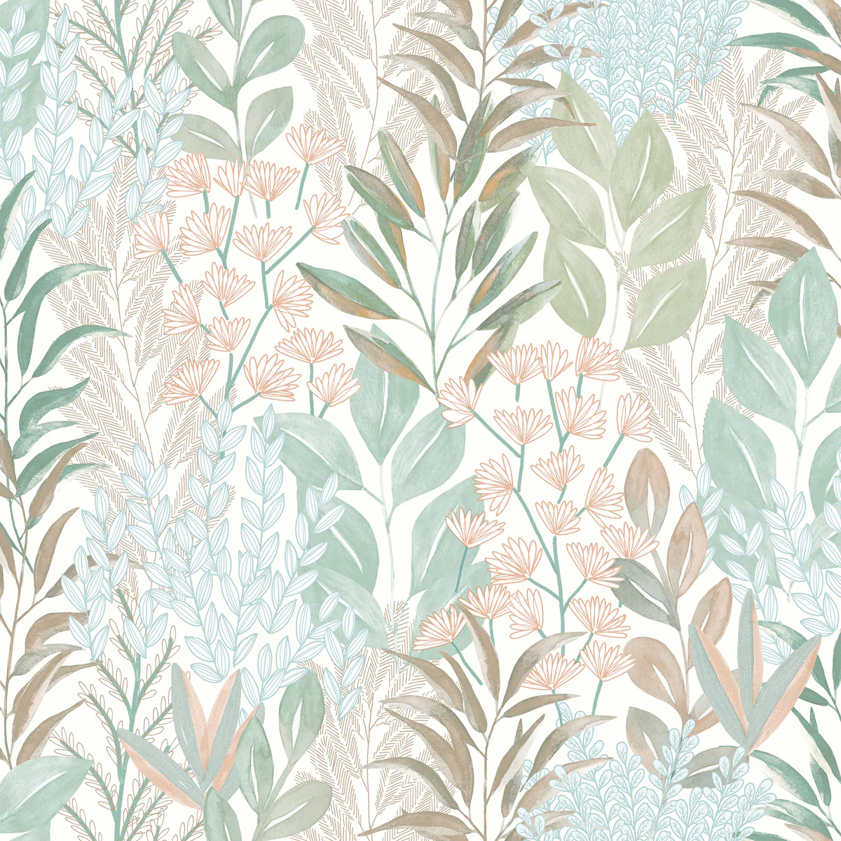Veer Decor Botanical Wallpaper 8195AD1