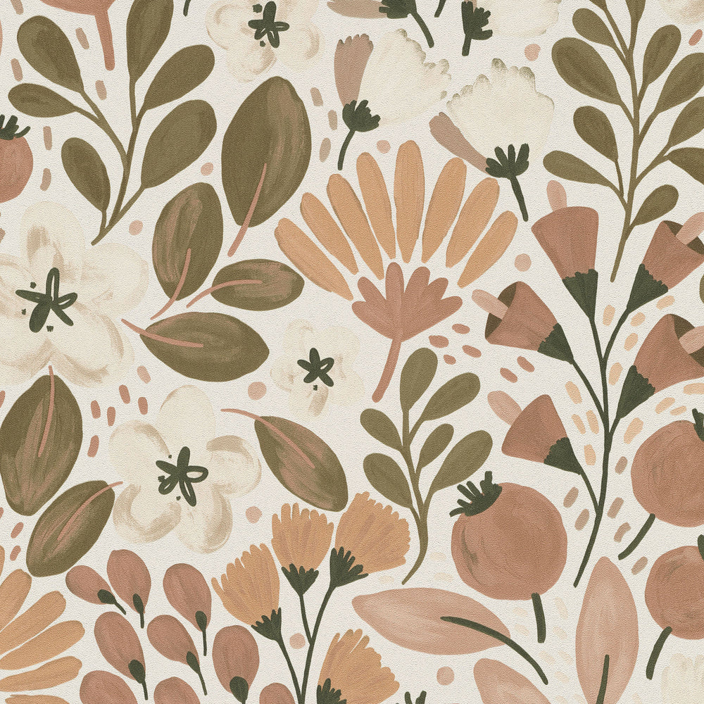 Veer Decor Floral Wallpaper 8411VRTRAB5