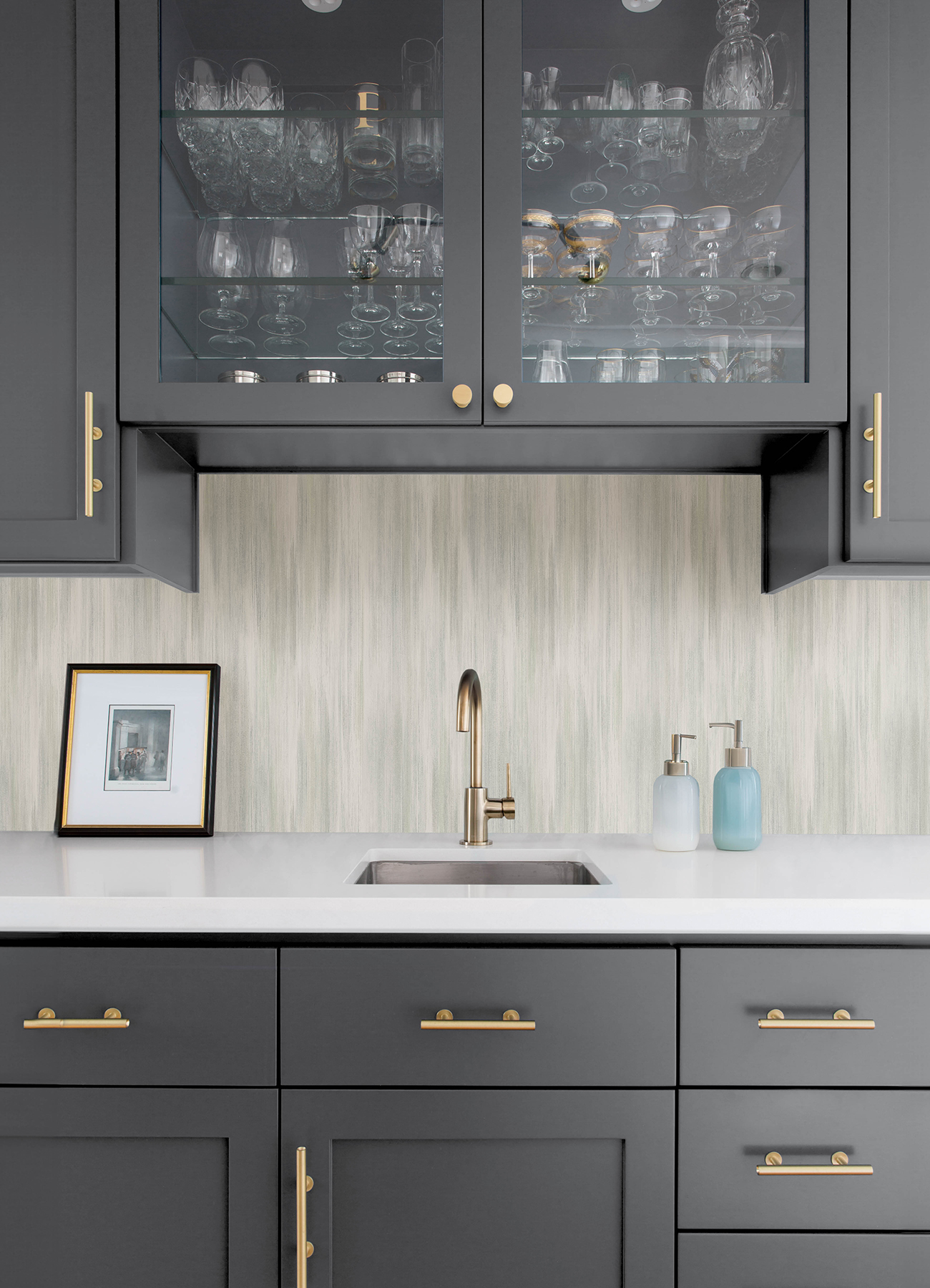 Elysian Sage Ikat Wallpaper