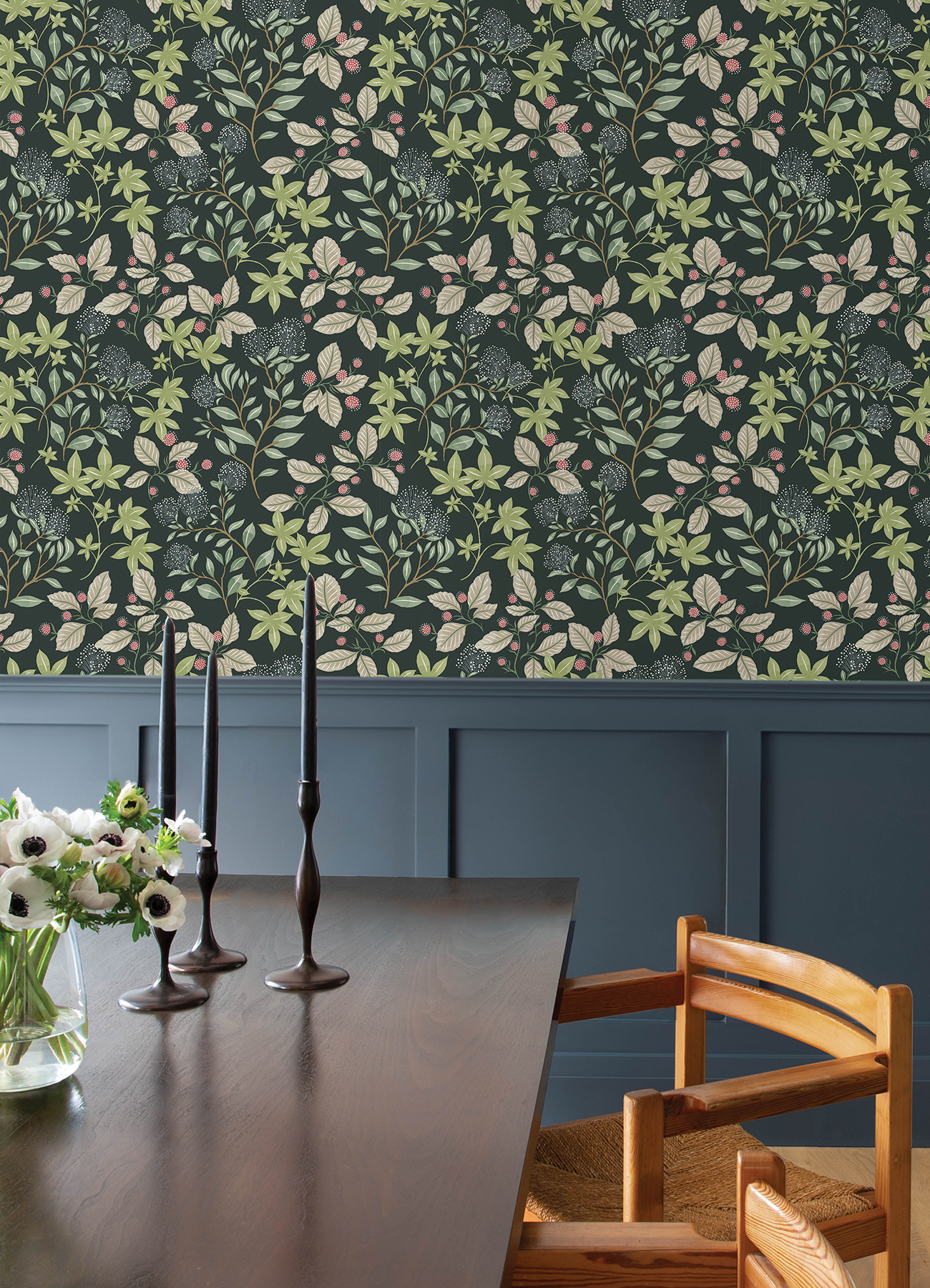 Mildred Evergreen Botanical Trail Wallpaper