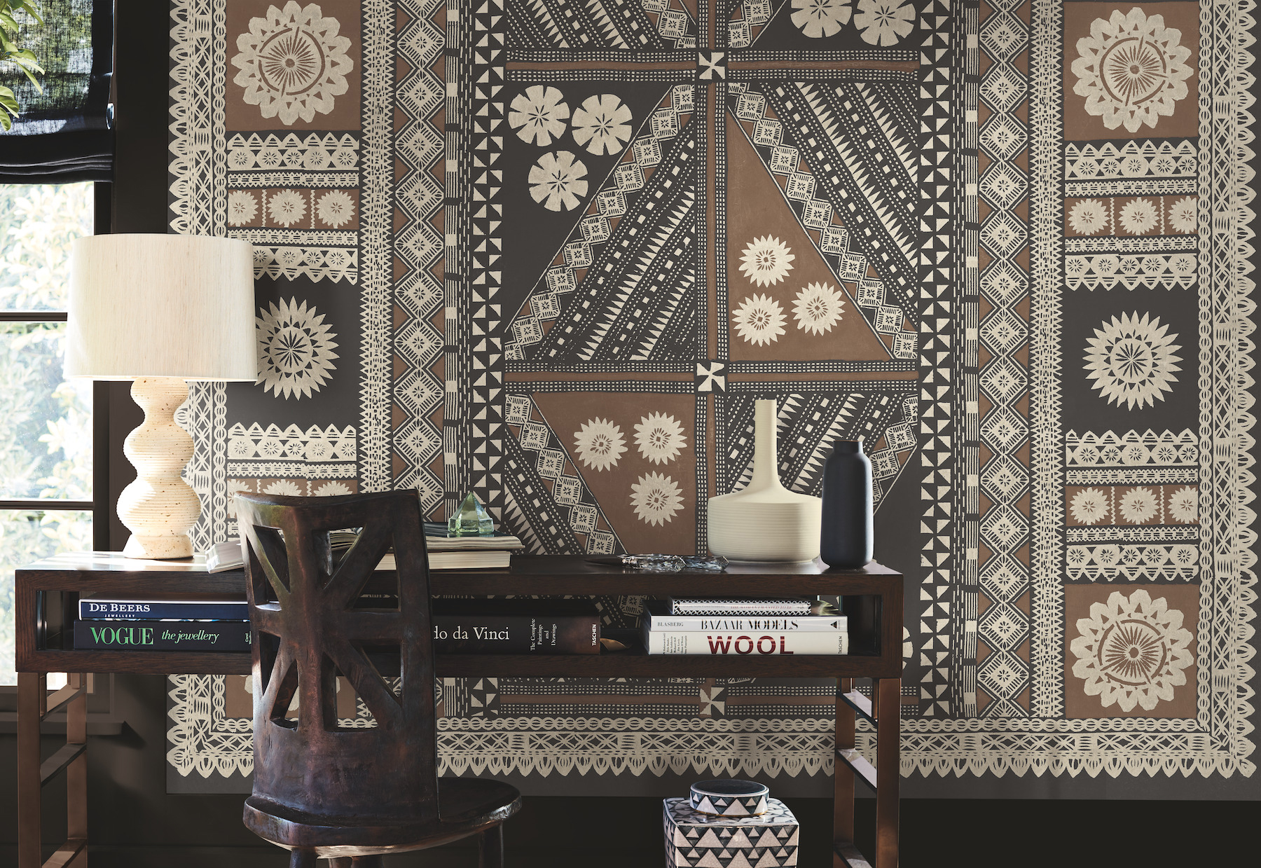 Tapa Sienna Wall Mural