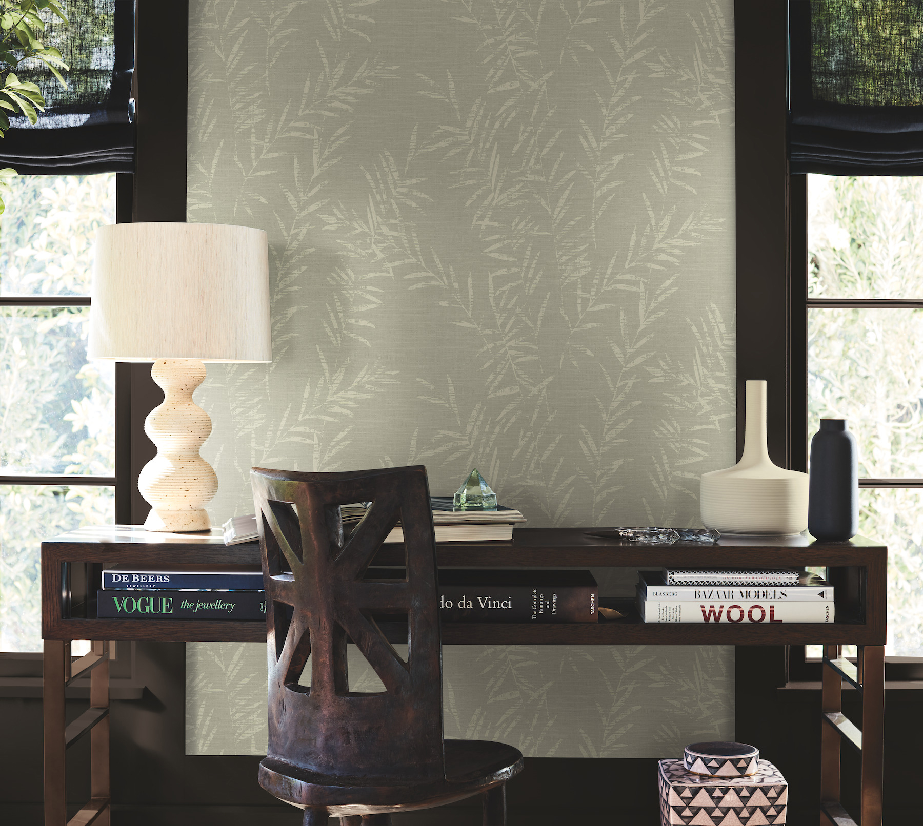 Allerton Bamboo Taupe Wallpaper