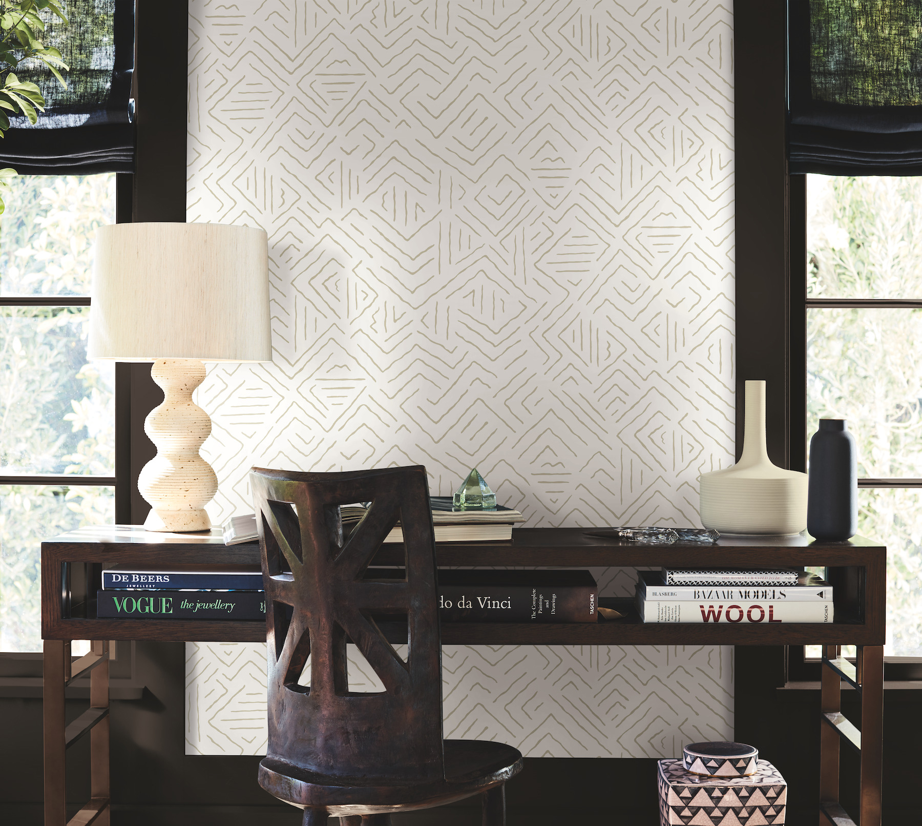 Sirih Beige Wallpaper