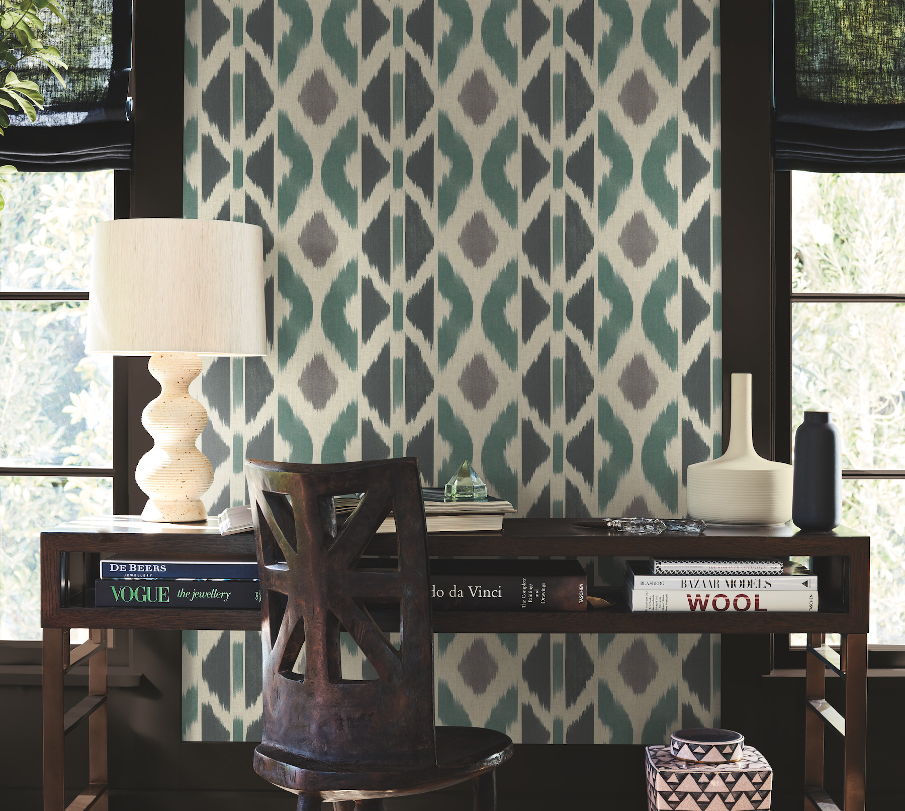 Patan Indigo Wallpaper