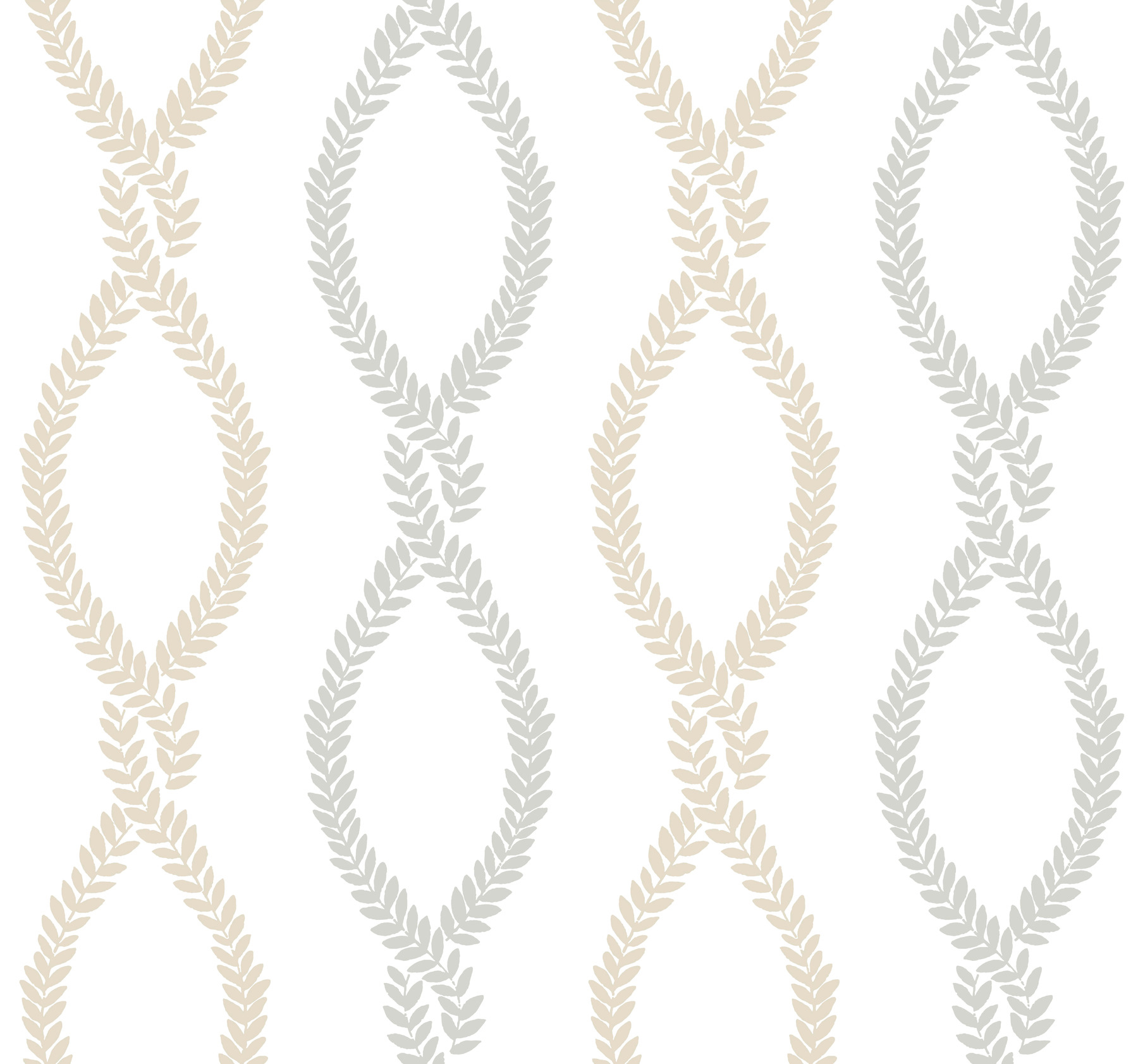 Laureate Neutral Vine Trellis Wallpaper