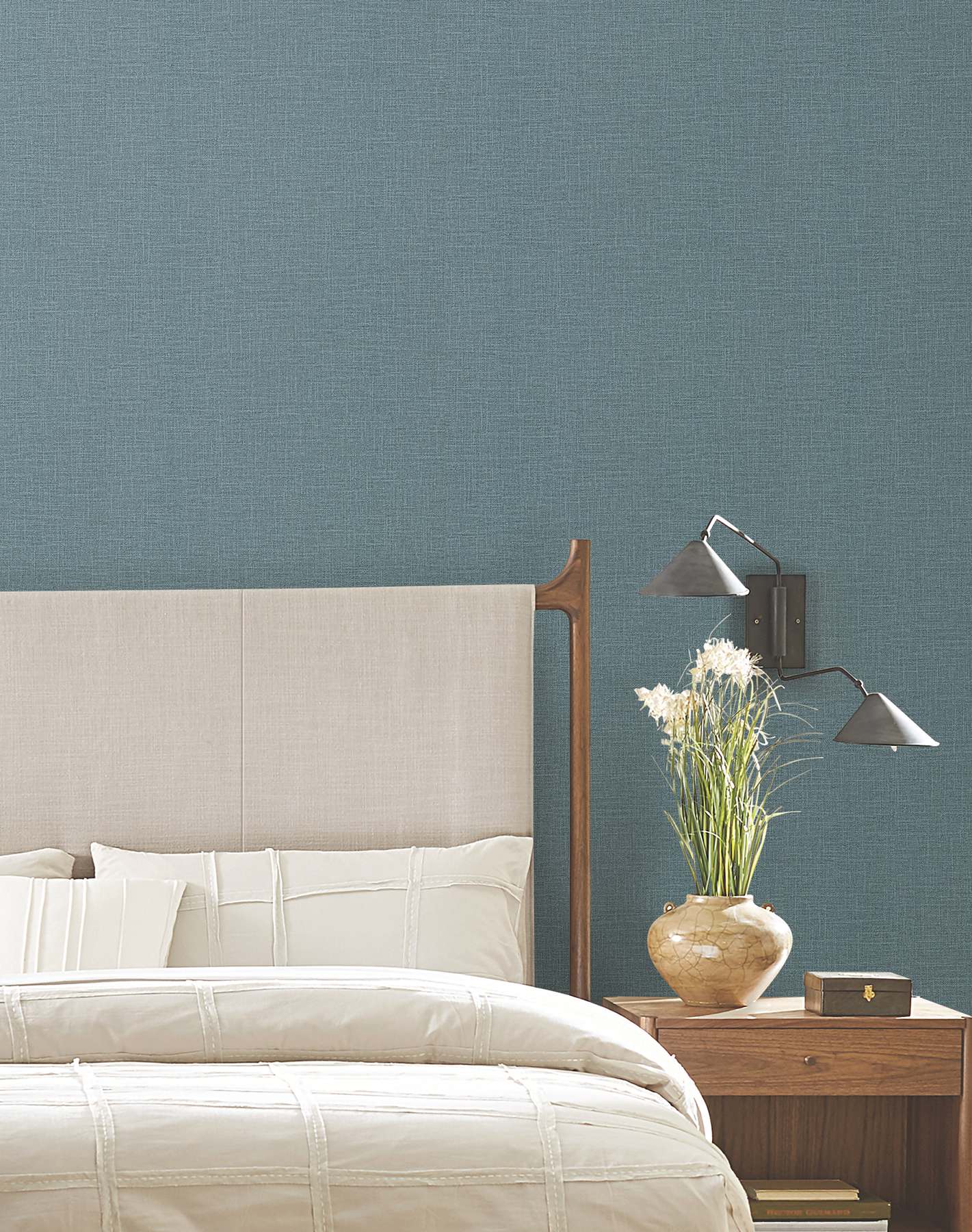 Loom Denim Wallpaper