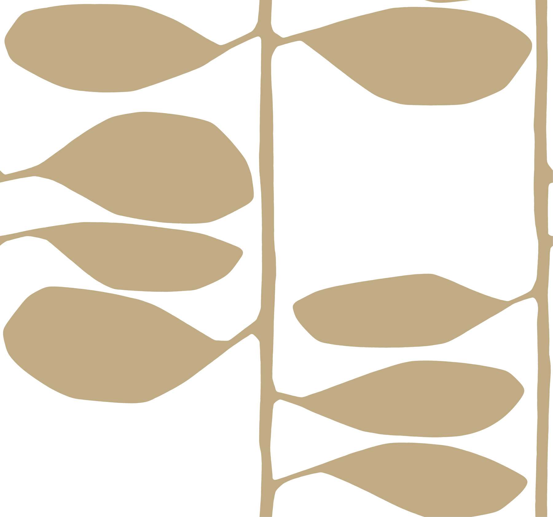 Sculpted Vines Gold Wallpaper