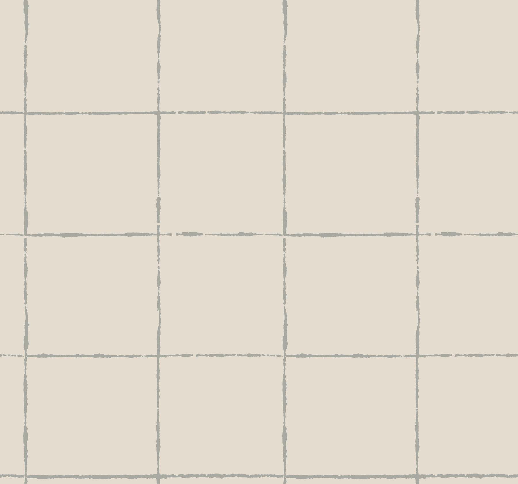 La Vitre Plaid Lichen Grey Wallpaper