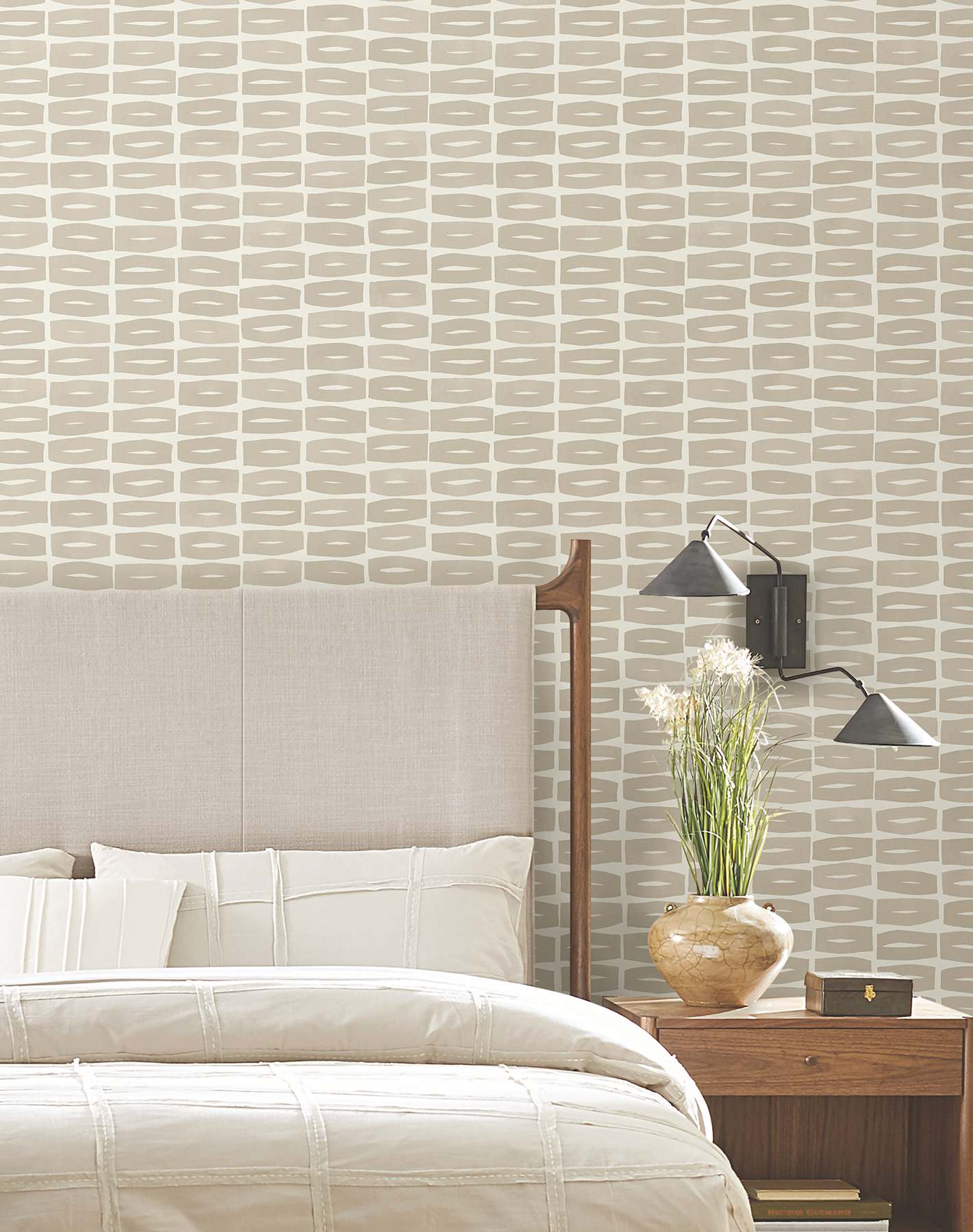 Modernist Motif Linseed Oil Wallpaper