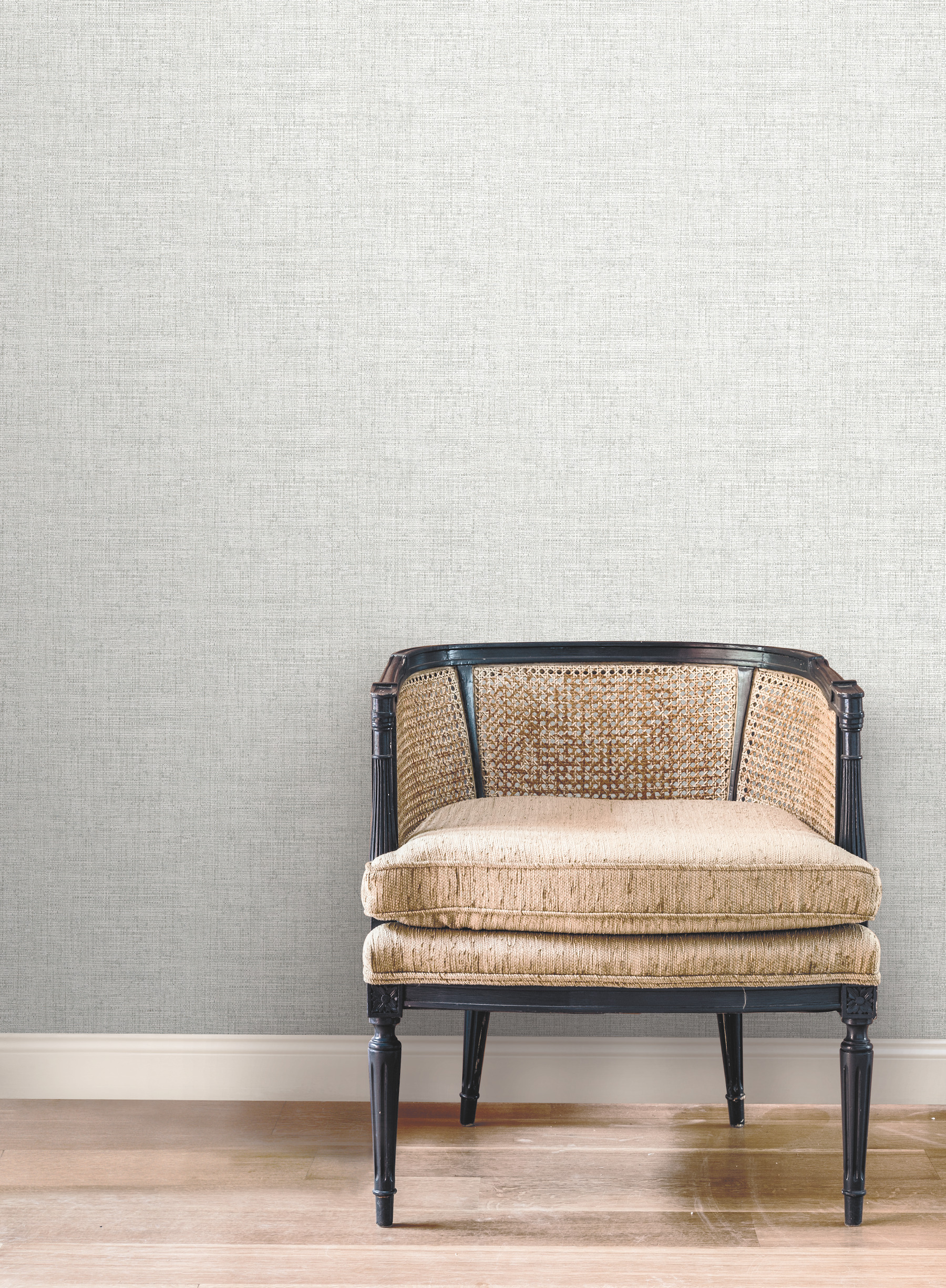 Grey Papyrus Weave Wallpaper