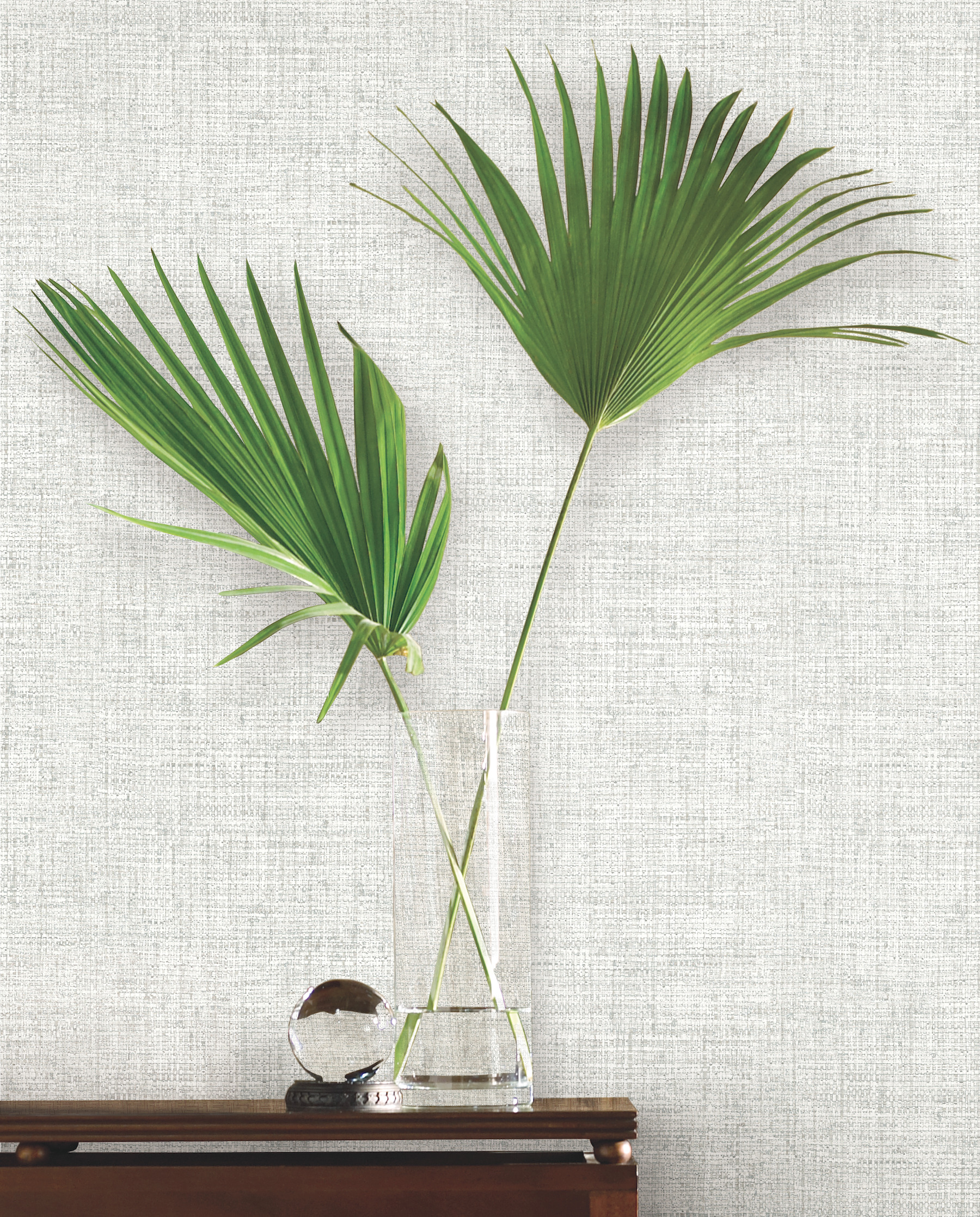 Grey Papyrus Weave Wallpaper