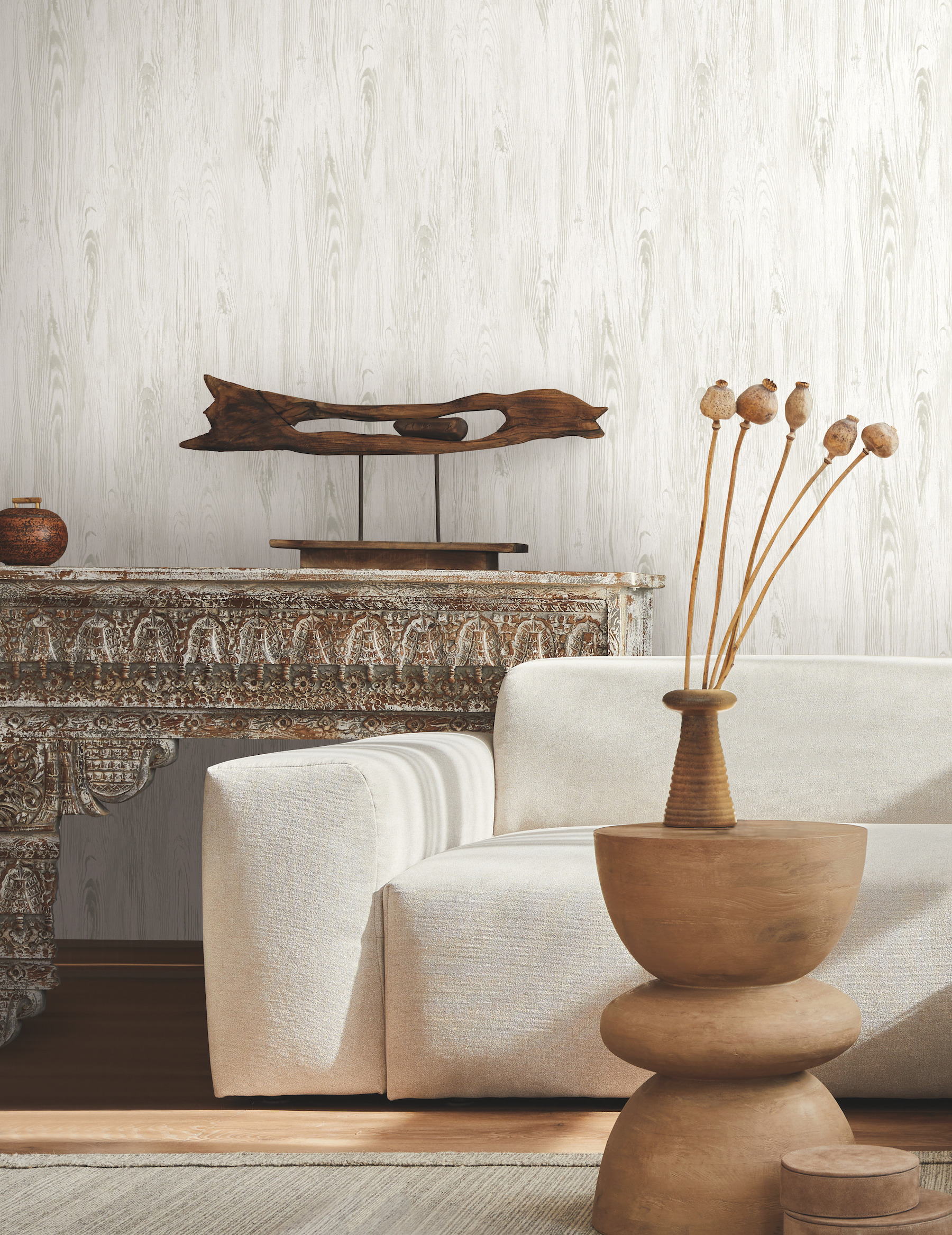 White Rusticano Wallpaper