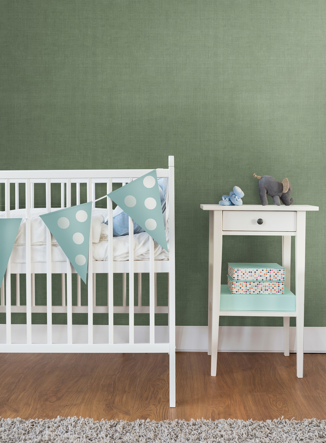 Vava Smaragd Dark Green Wallpaper