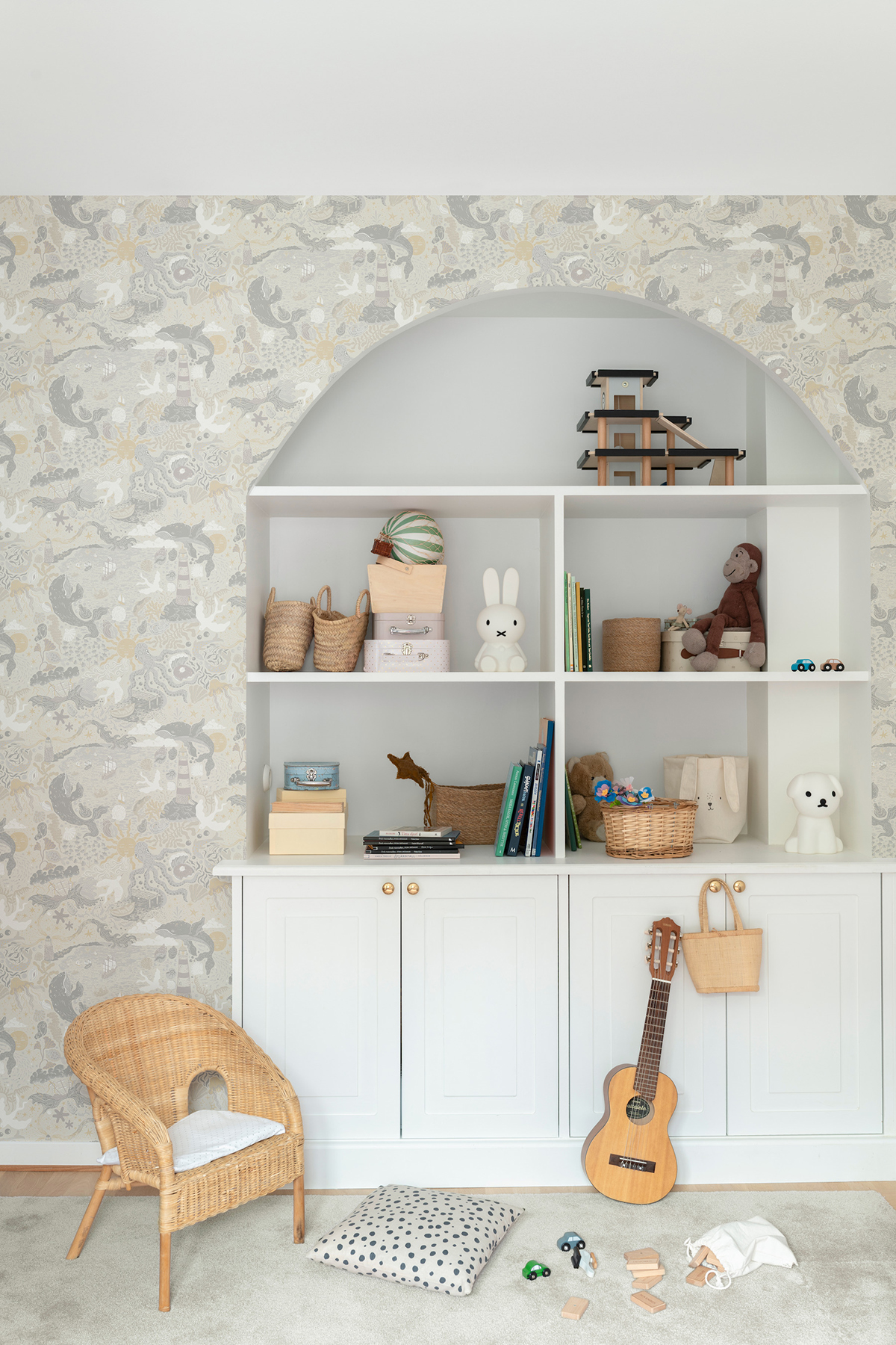Havet Grey Wallpaper