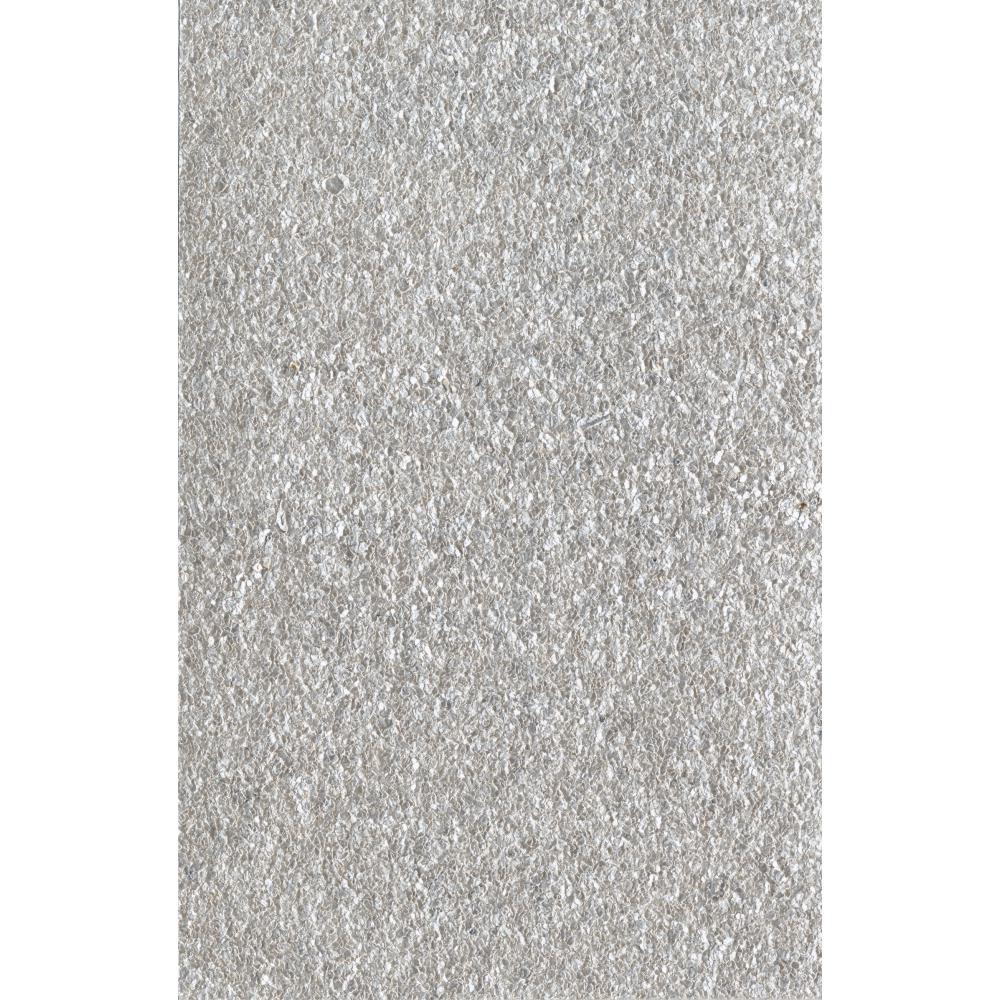 Tall slender porcelain bottle with natural clay textured body and cork stopper.