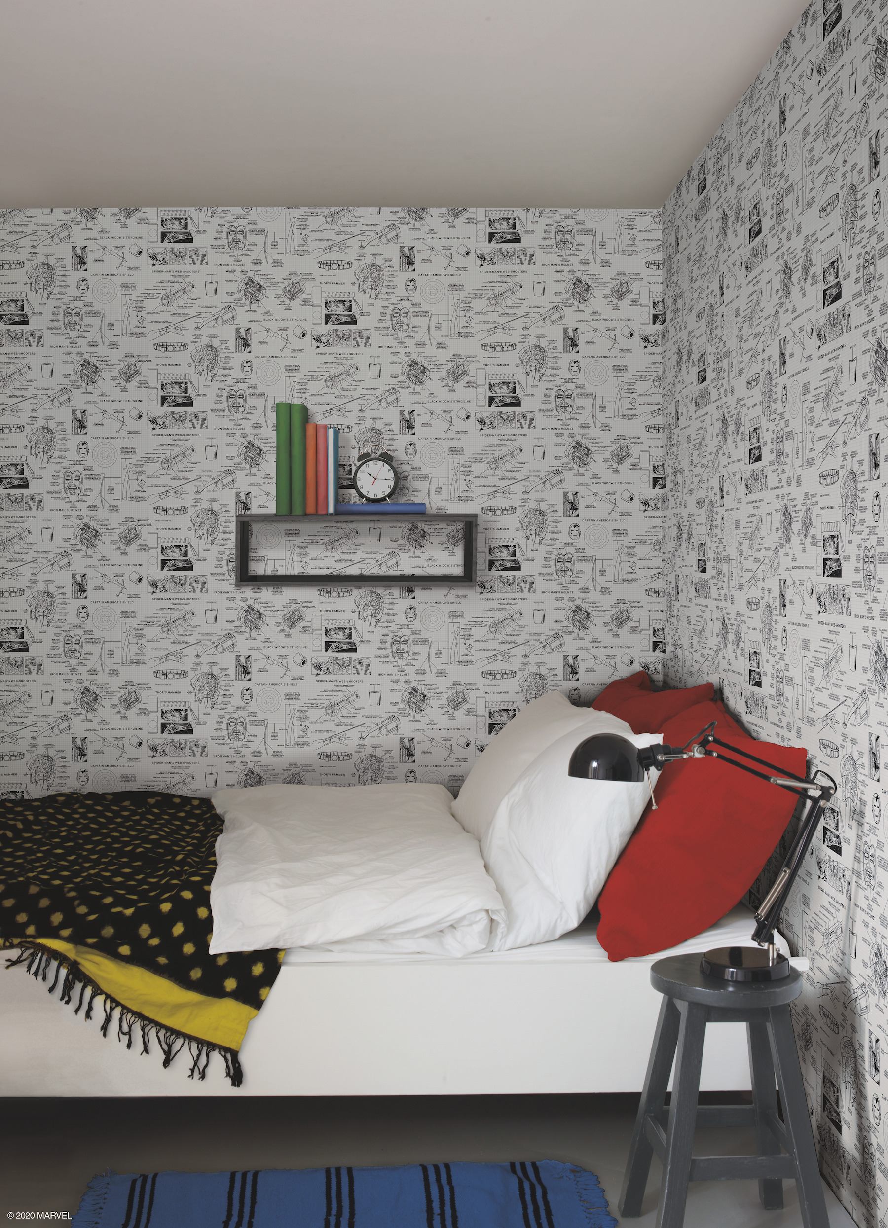 Marvels Heroes Schematics Grey & Black Wallpaper