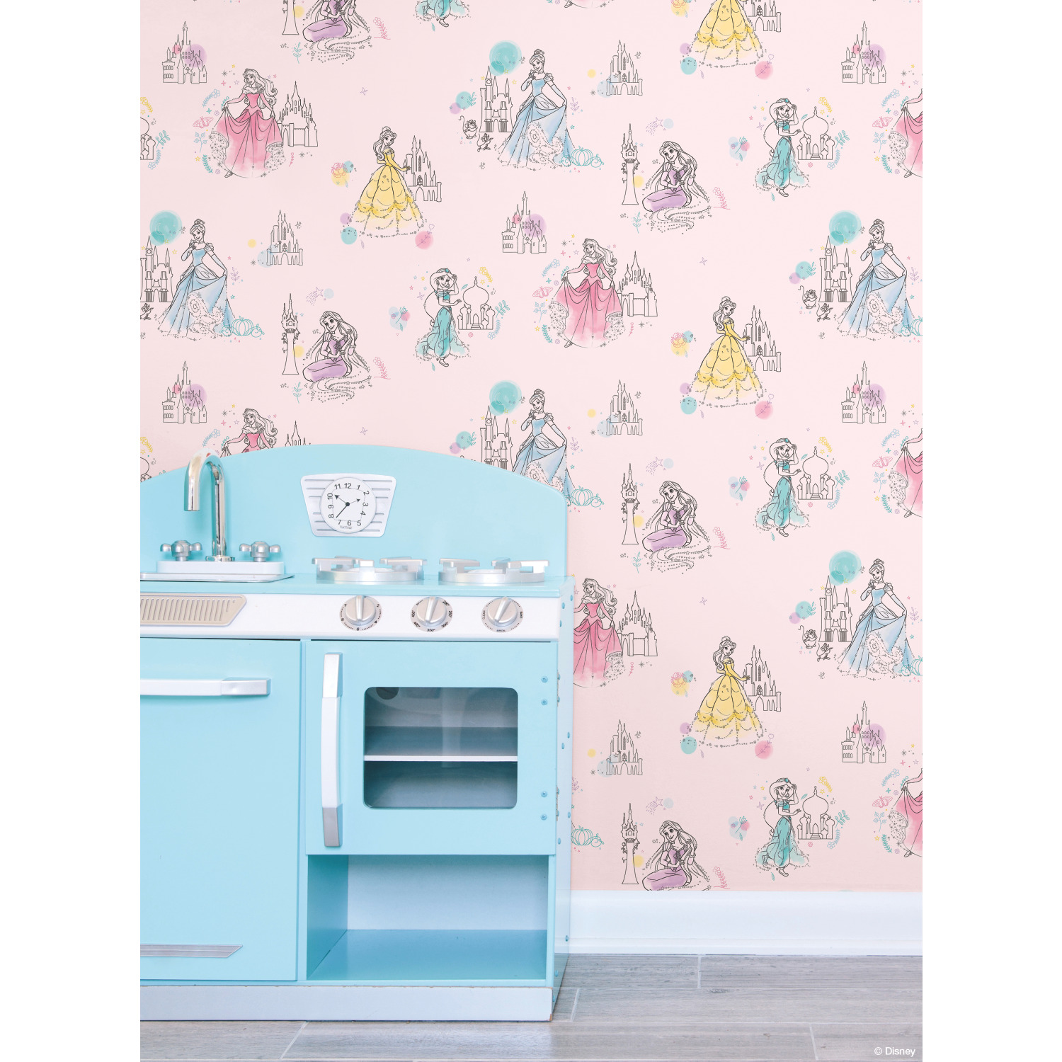Disney Princess Pretty Elegant Pink Wallpaper