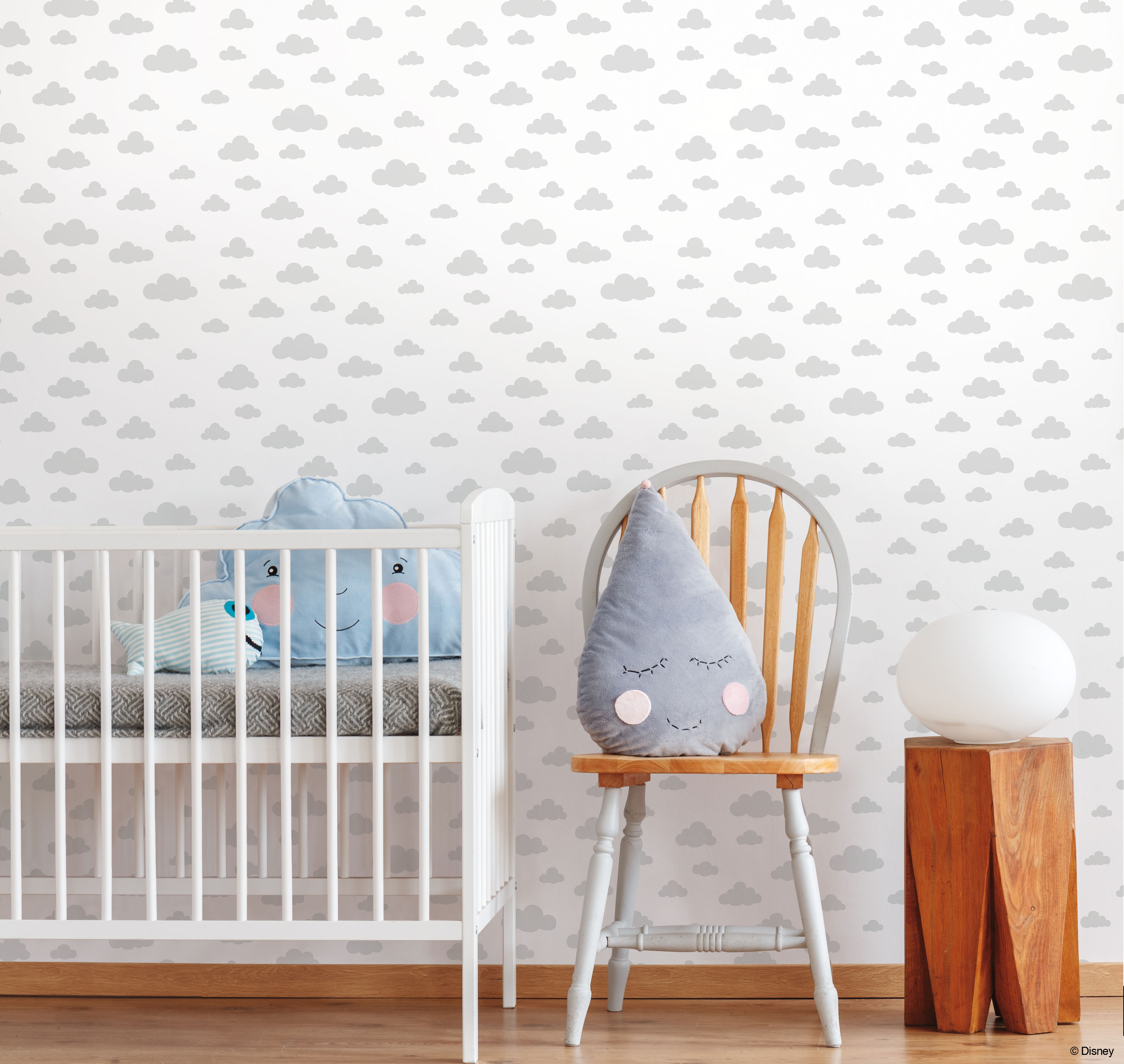 Disney Winnie the Pooh Cloud Grey Wallpaper