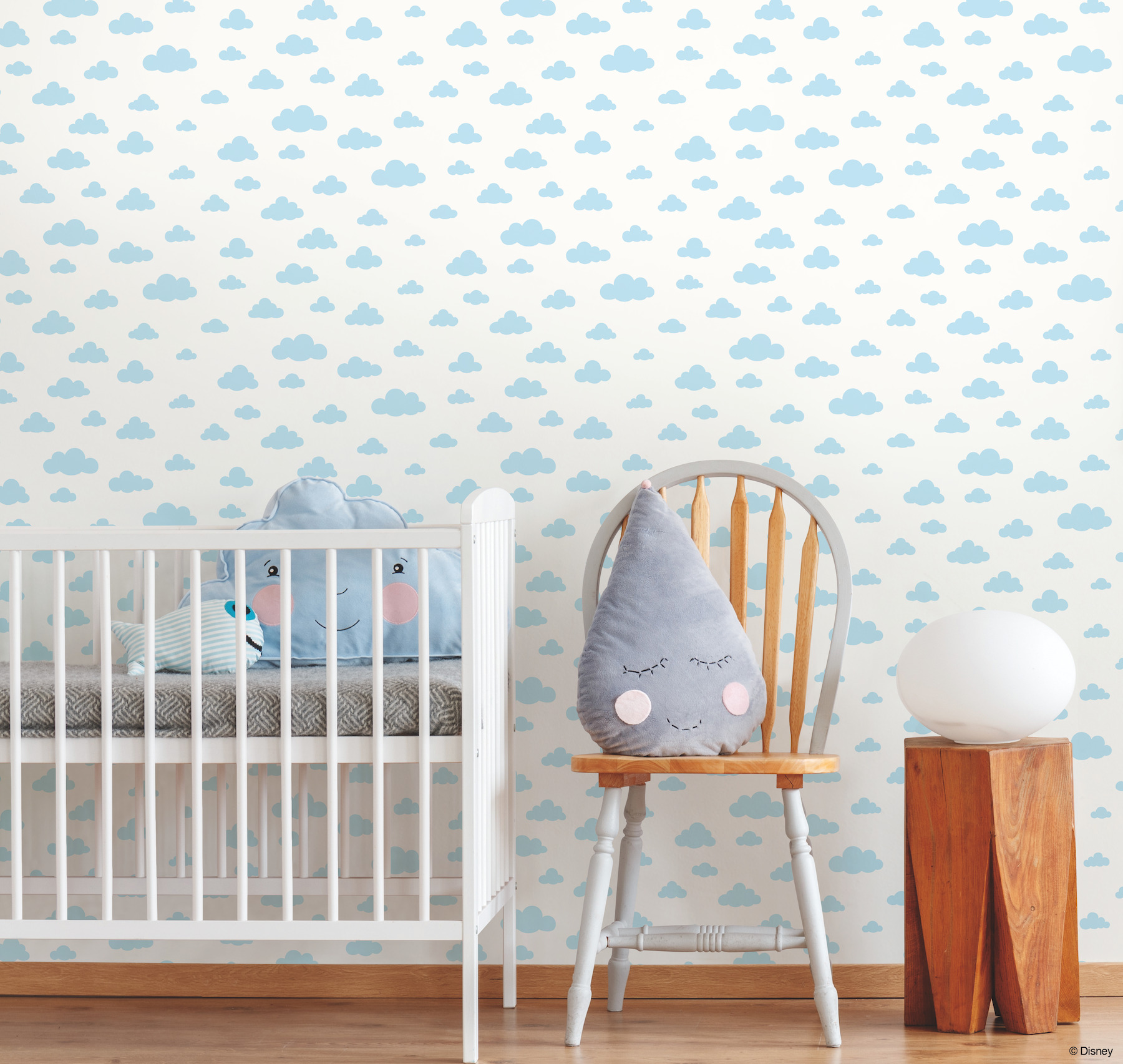 Disney Winnie the Pooh Cloud Blue Wallpaper