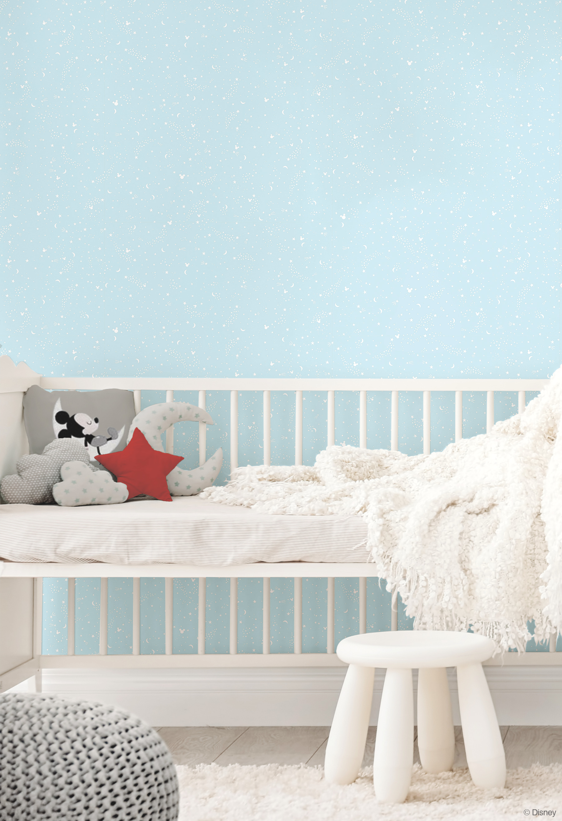 Disney Mickey Mouse Star Teal Wallpaper
