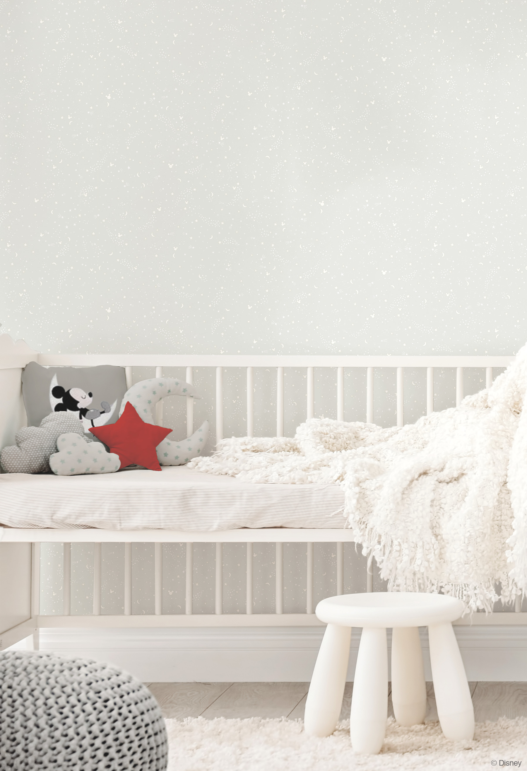 Disney Mickey Mouse Star Grey Wallpaper