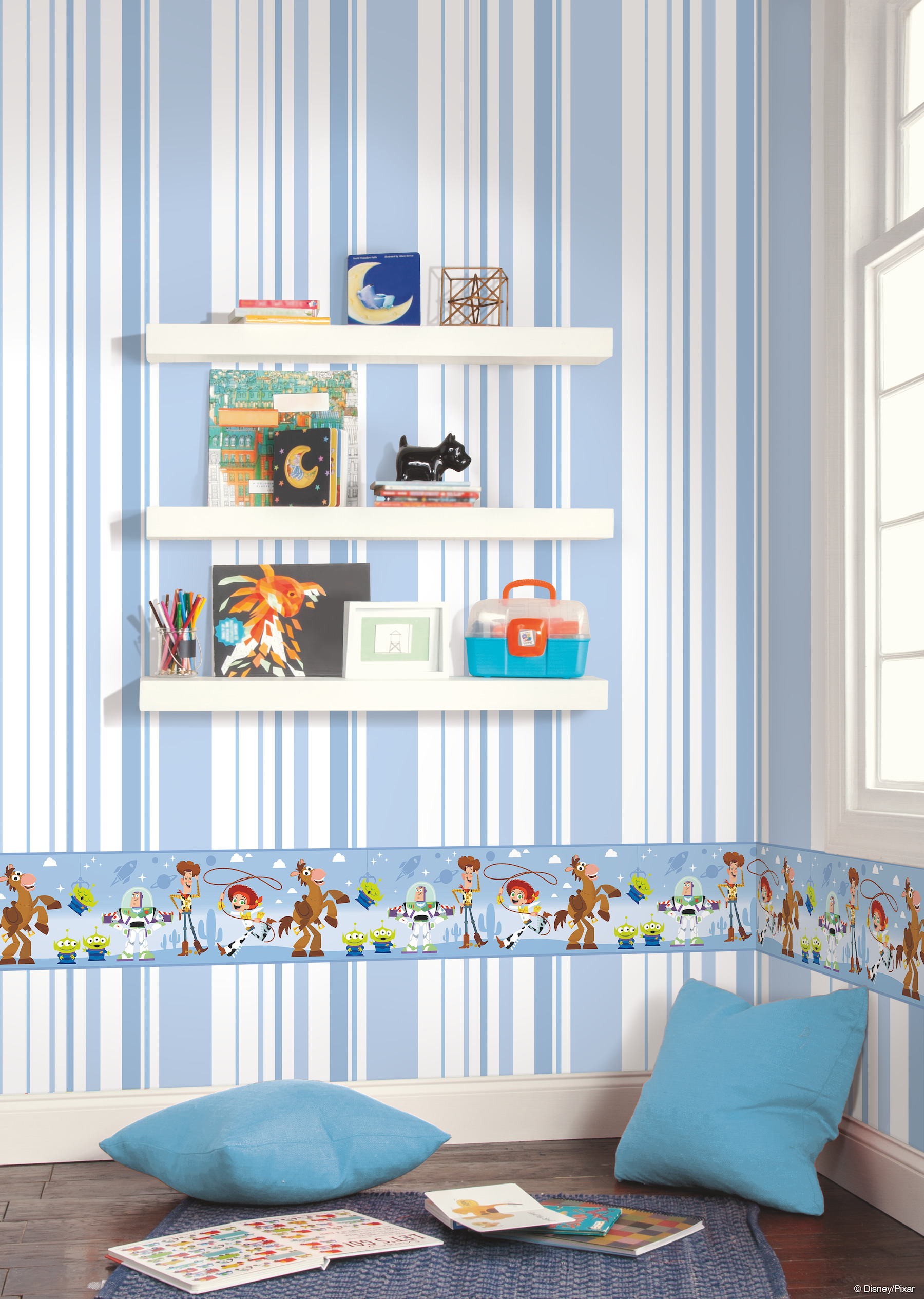 Disney & Pixar Toy Story 4 Blue Border