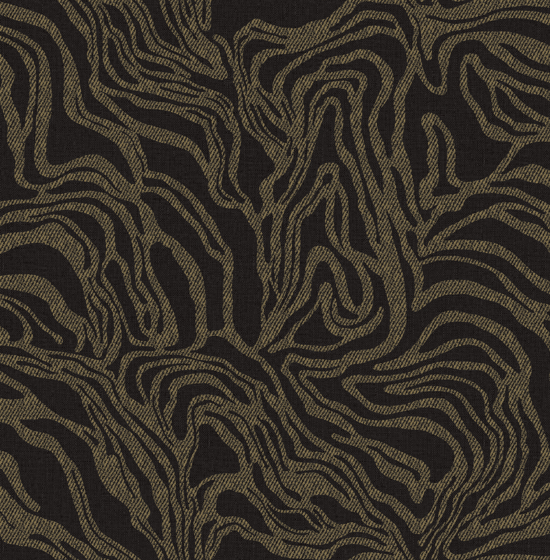 Massar Black Modern Marbled Wallpaper
