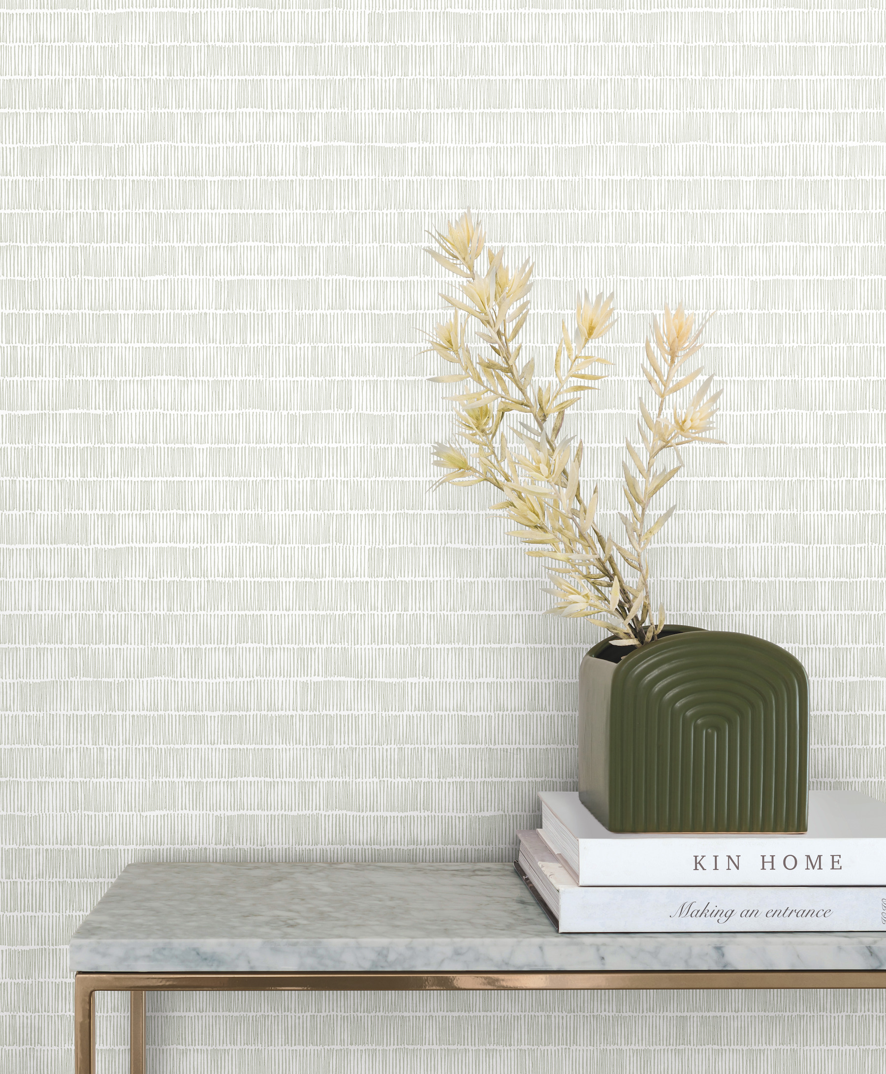 Horizontal Hash Marks Grey Wallpaper
