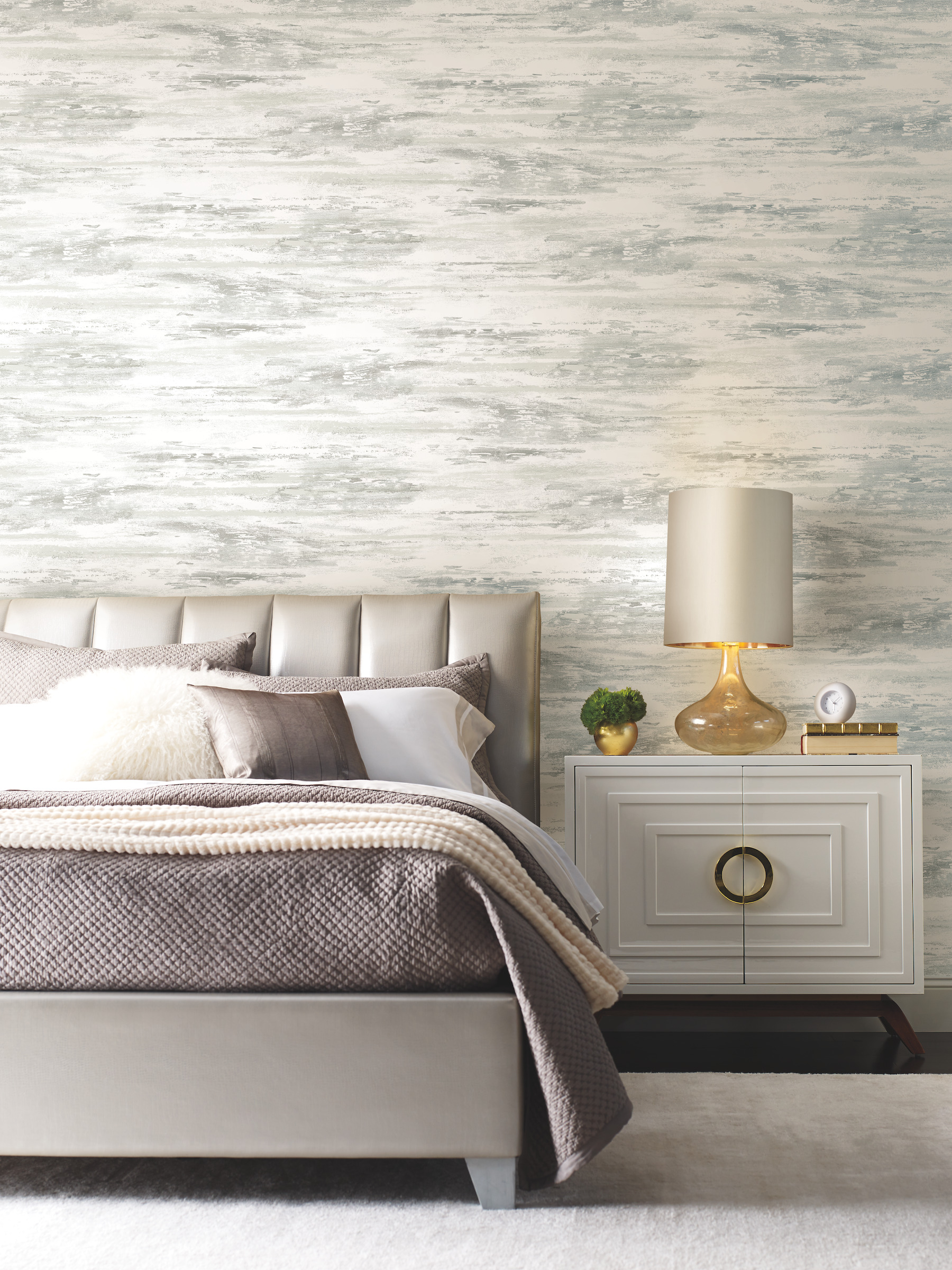 Pearl Birch Bark Texture Pearl Wallpaper
