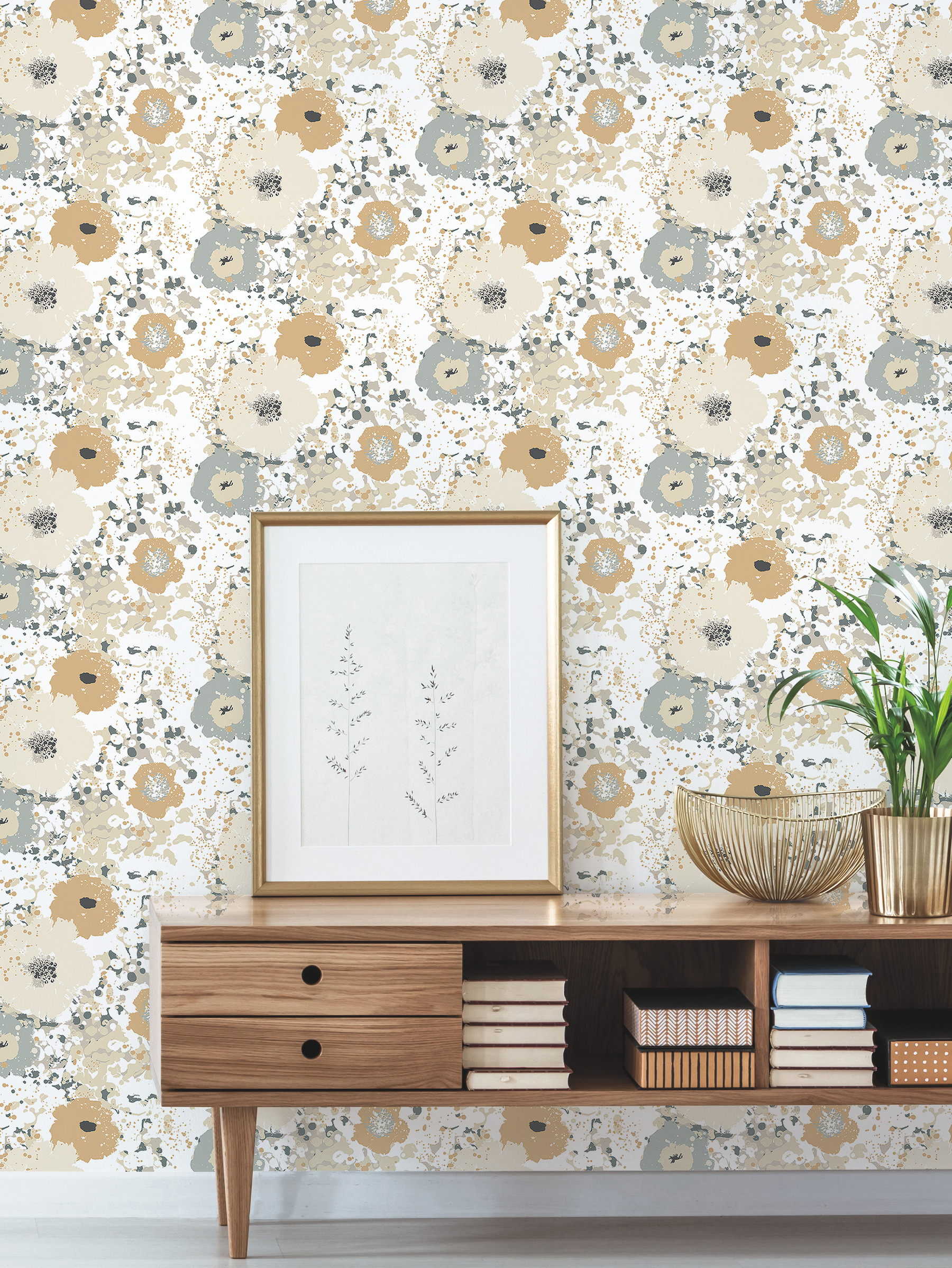 Spontaneity Metallic Wallpaper
