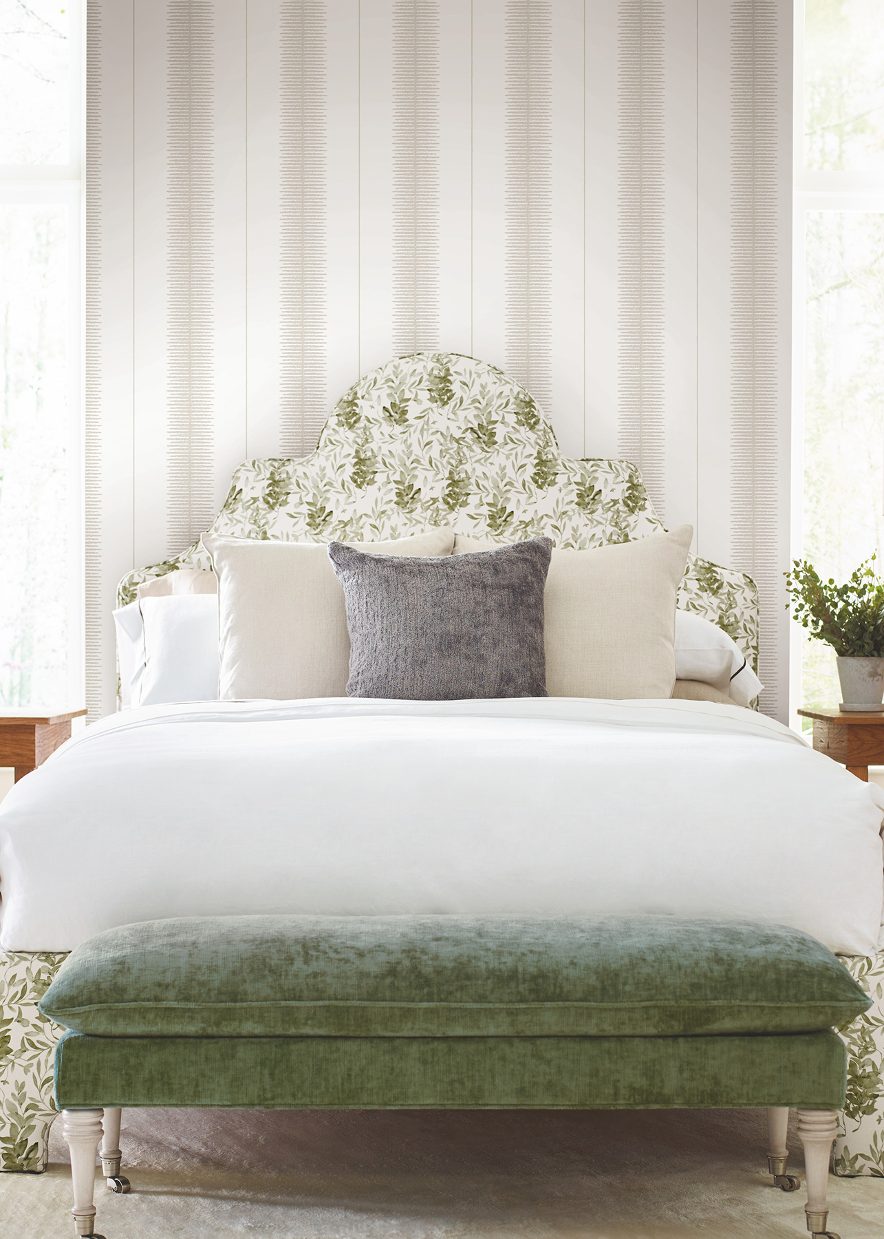 Tandem Stripe Taupe Wallpaper