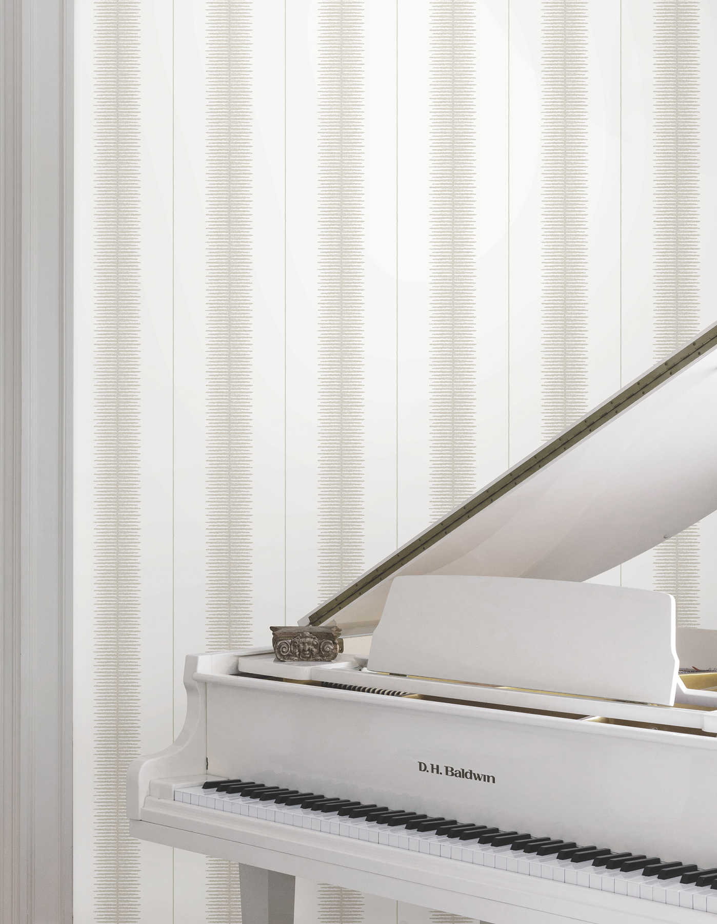 Tandem Stripe Taupe Wallpaper