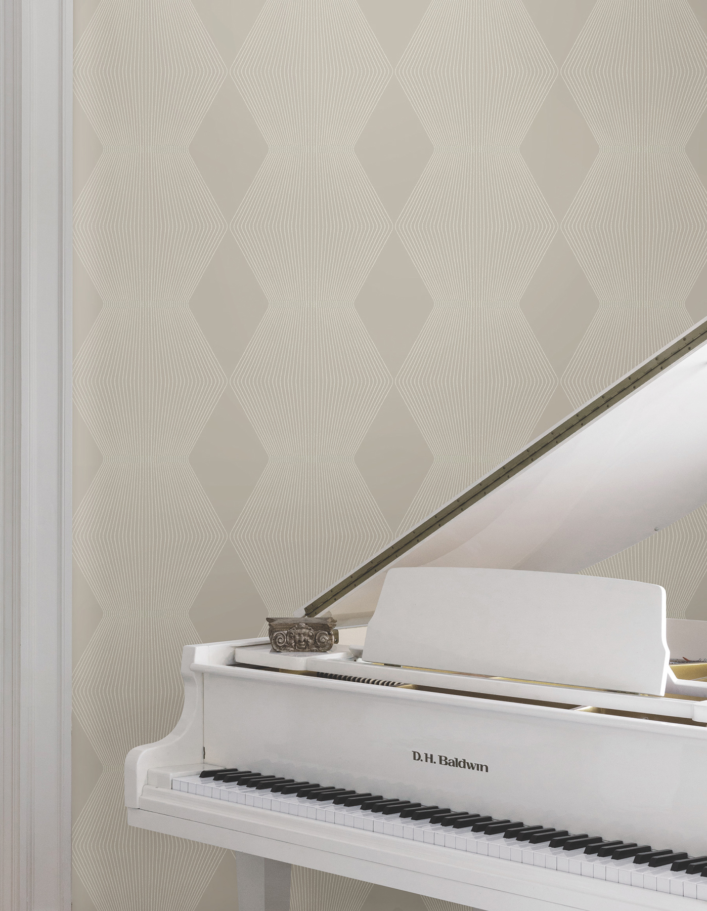 Diamond Legacy Taupe Wallpaper