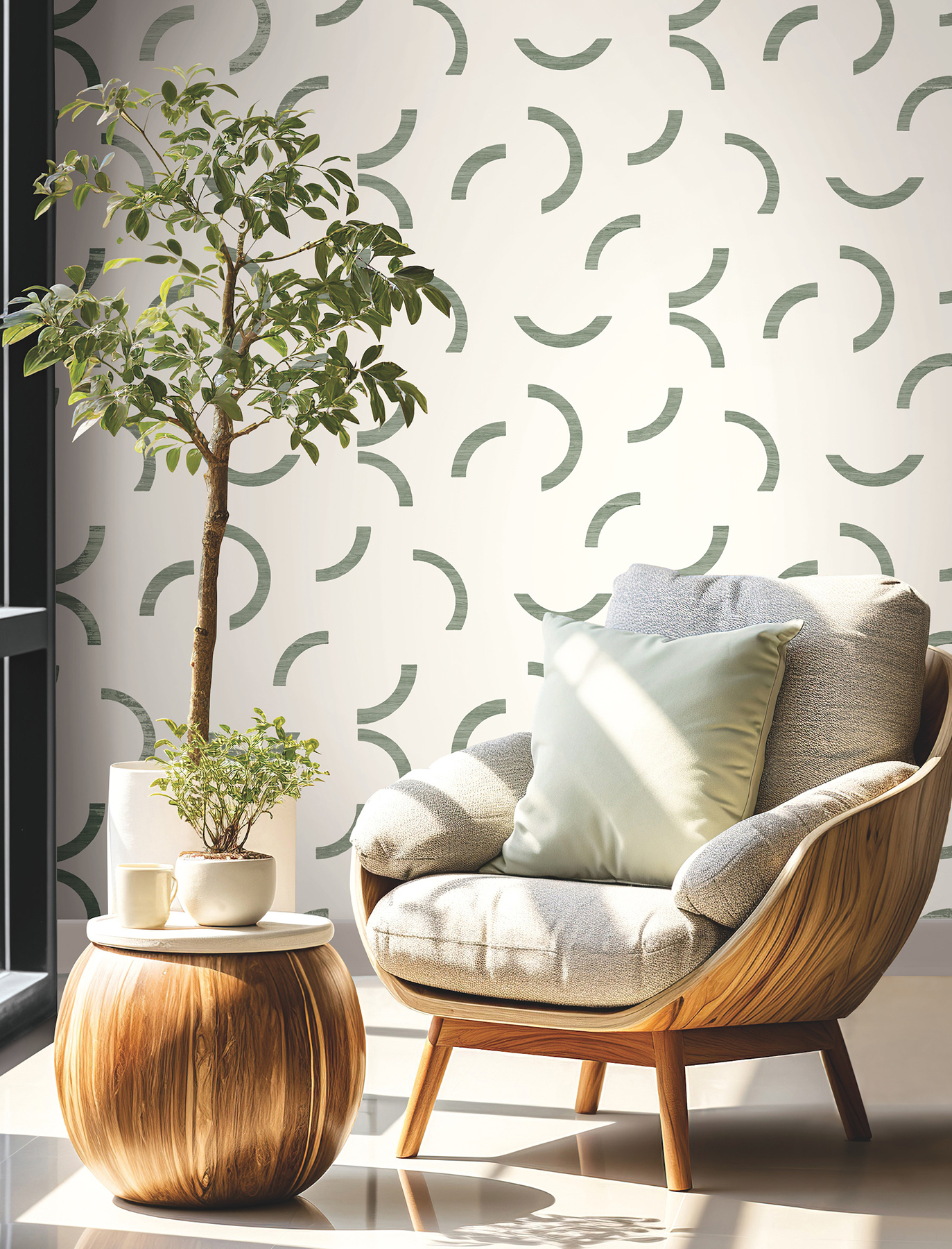 Lunula Green Wallpaper
