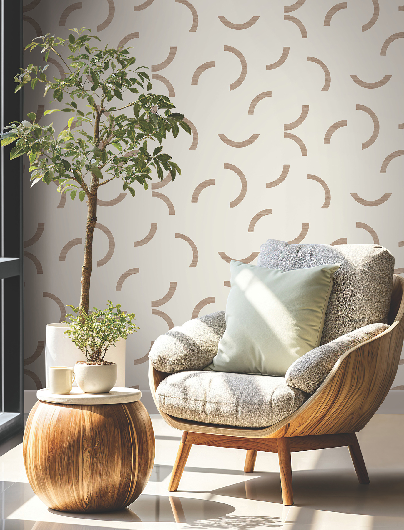 Lunula Clay Wallpaper
