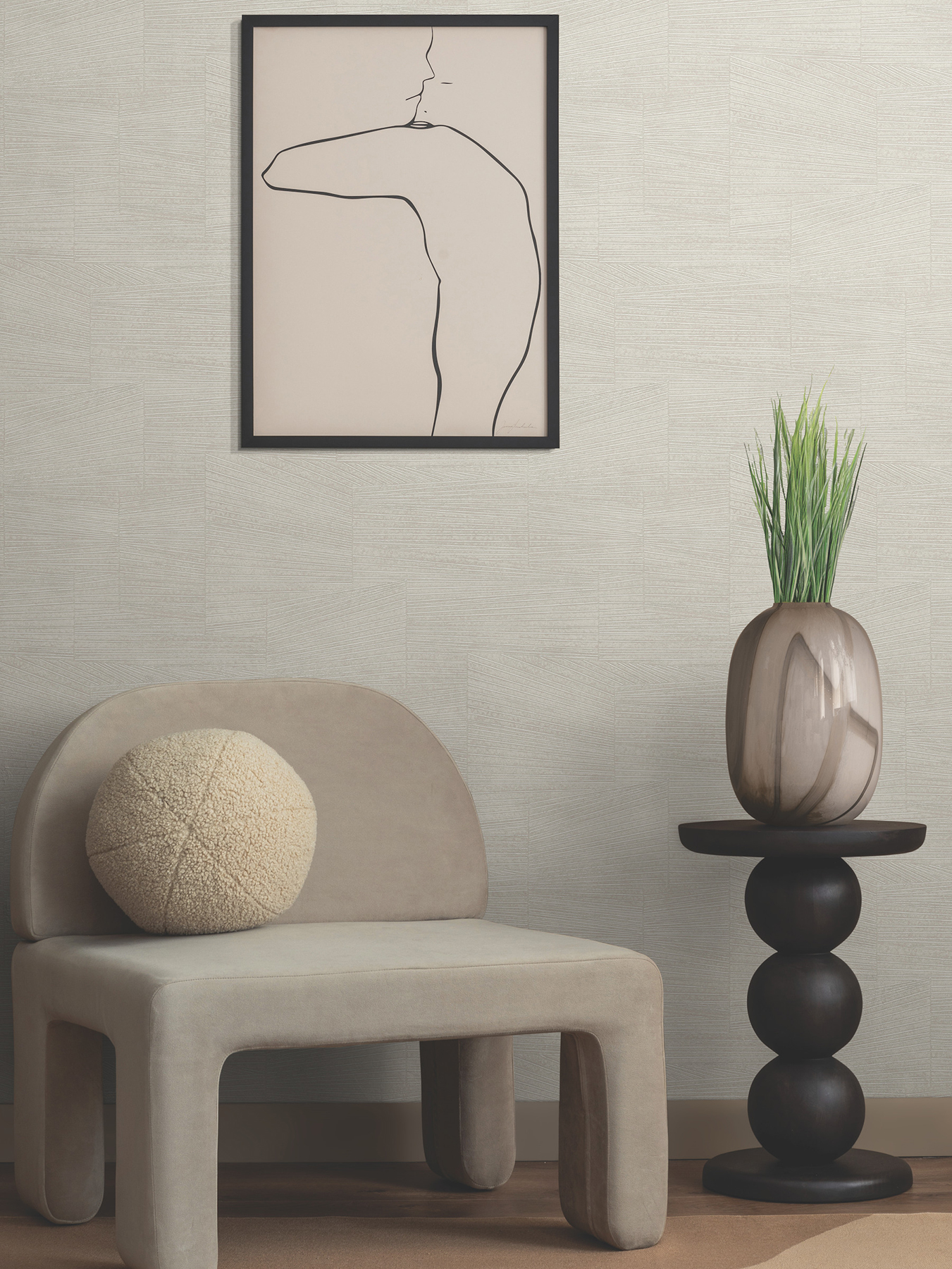 Higher Ground Geo Linen Wallpaper