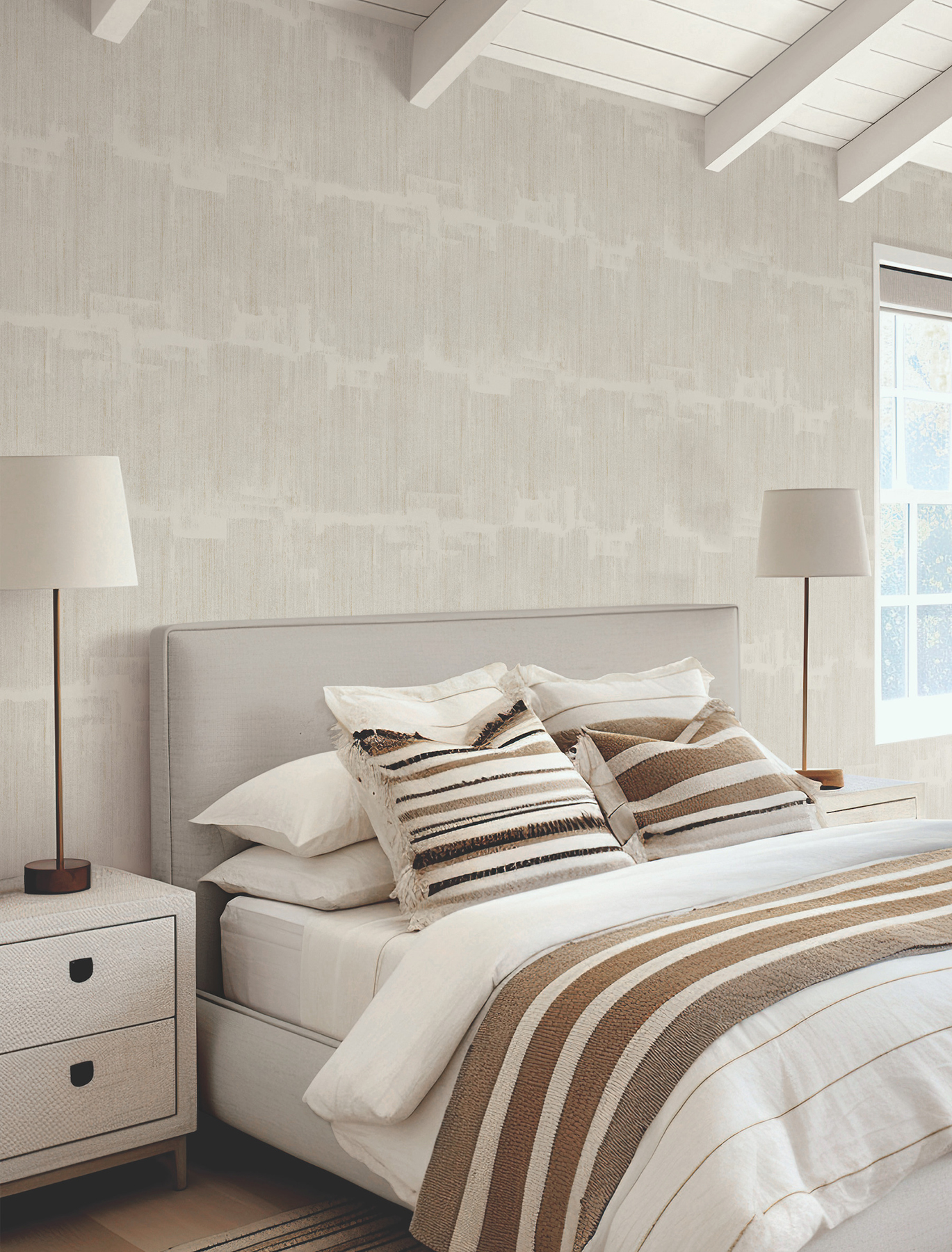 Rhythm & Rhyme Taupe Wallpaper
