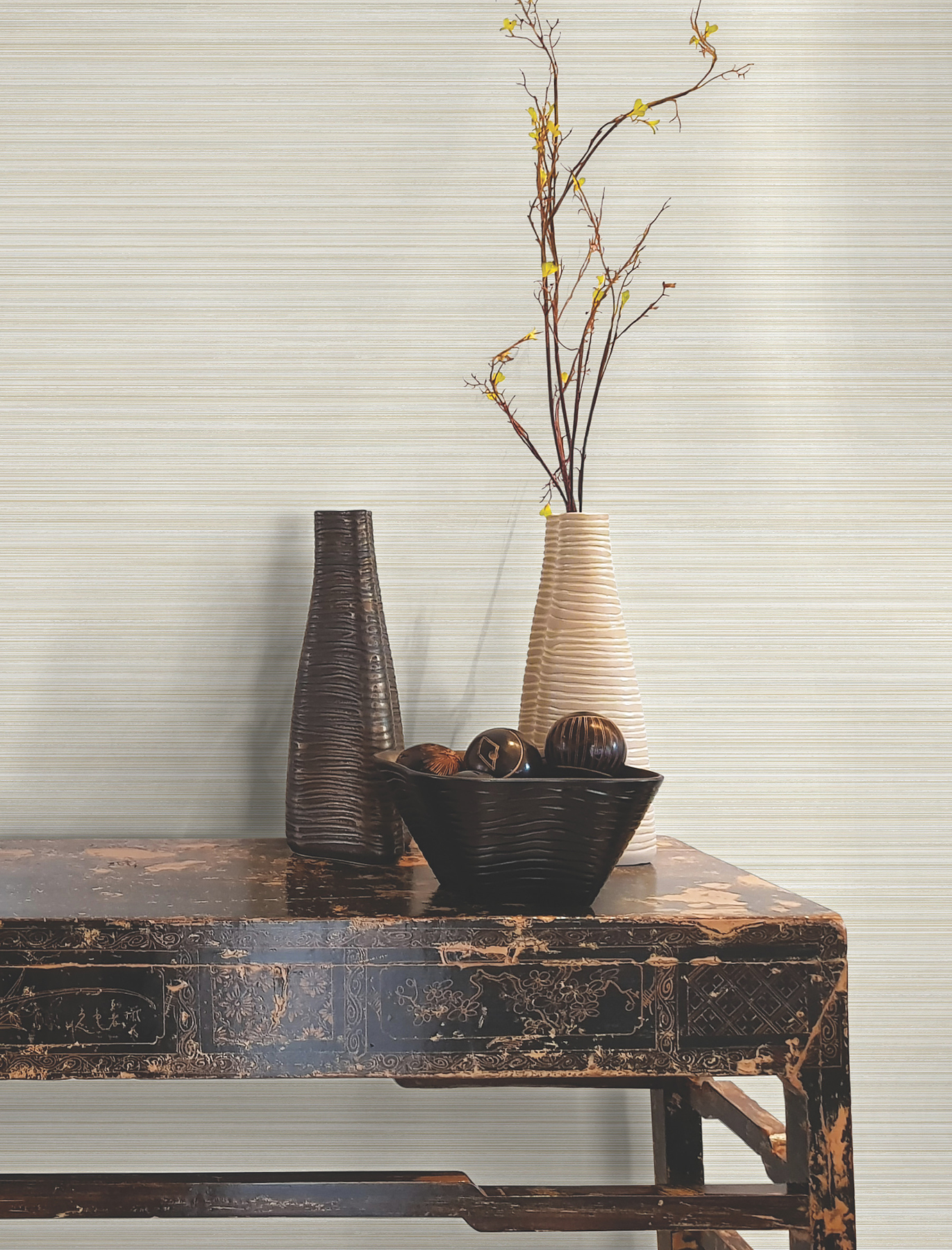 Alignment Warm Neutral Wallpaper