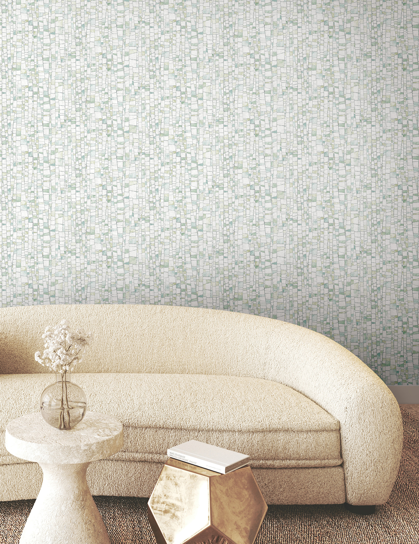 Kaleidoscopic Green Wallpaper