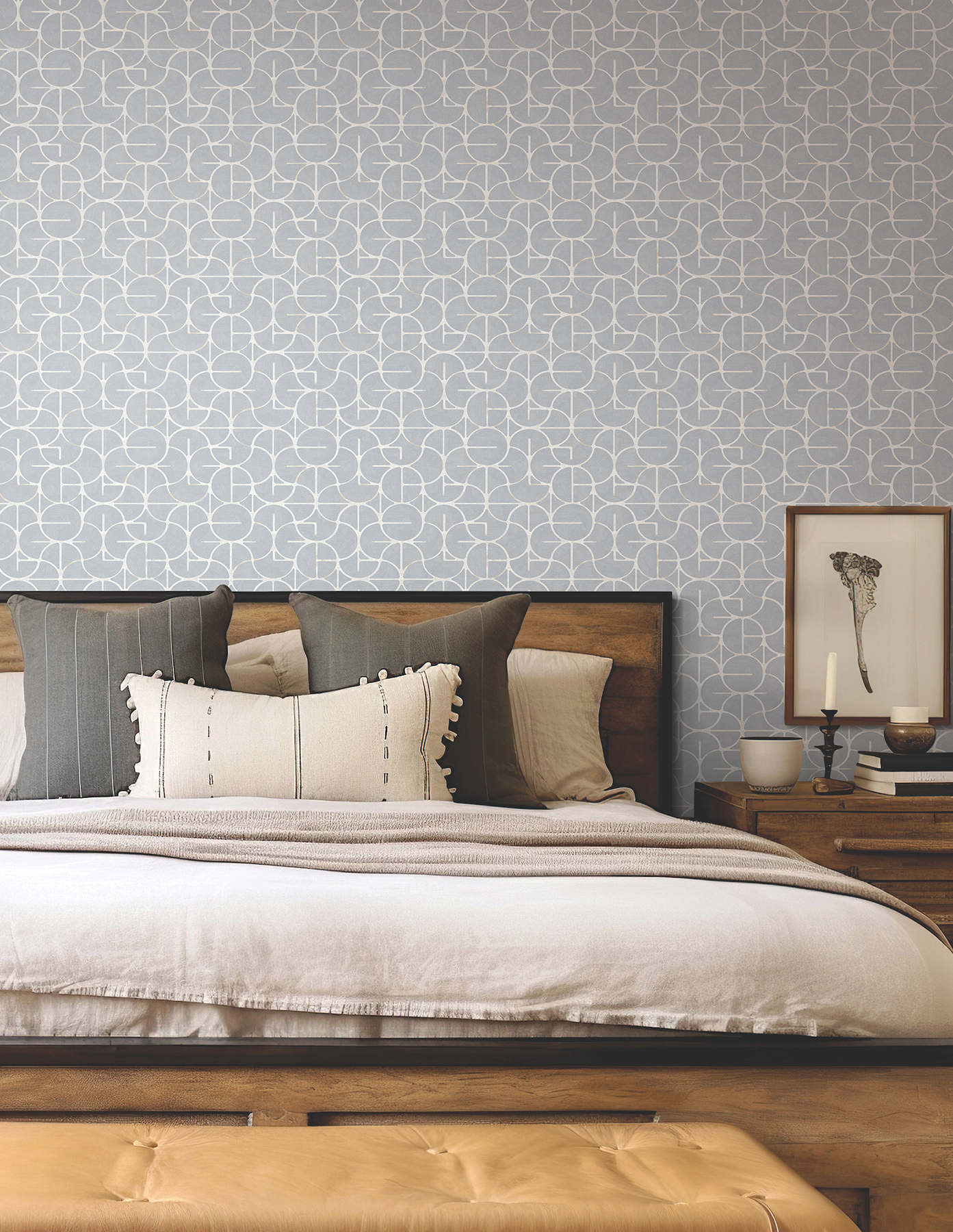 Looking Glass Chambray Wallpaper