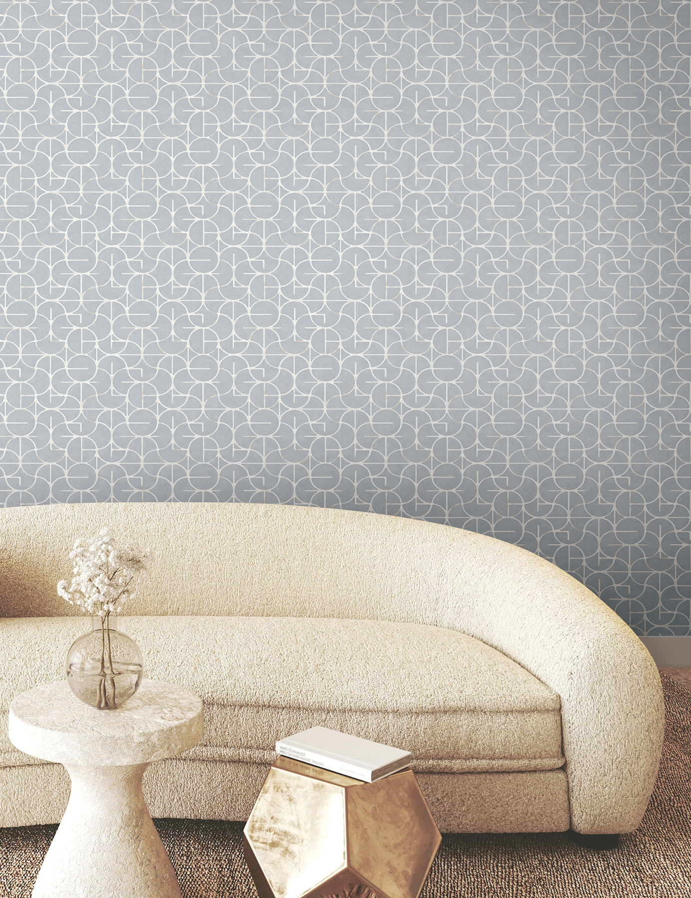 Looking Glass Chambray Wallpaper